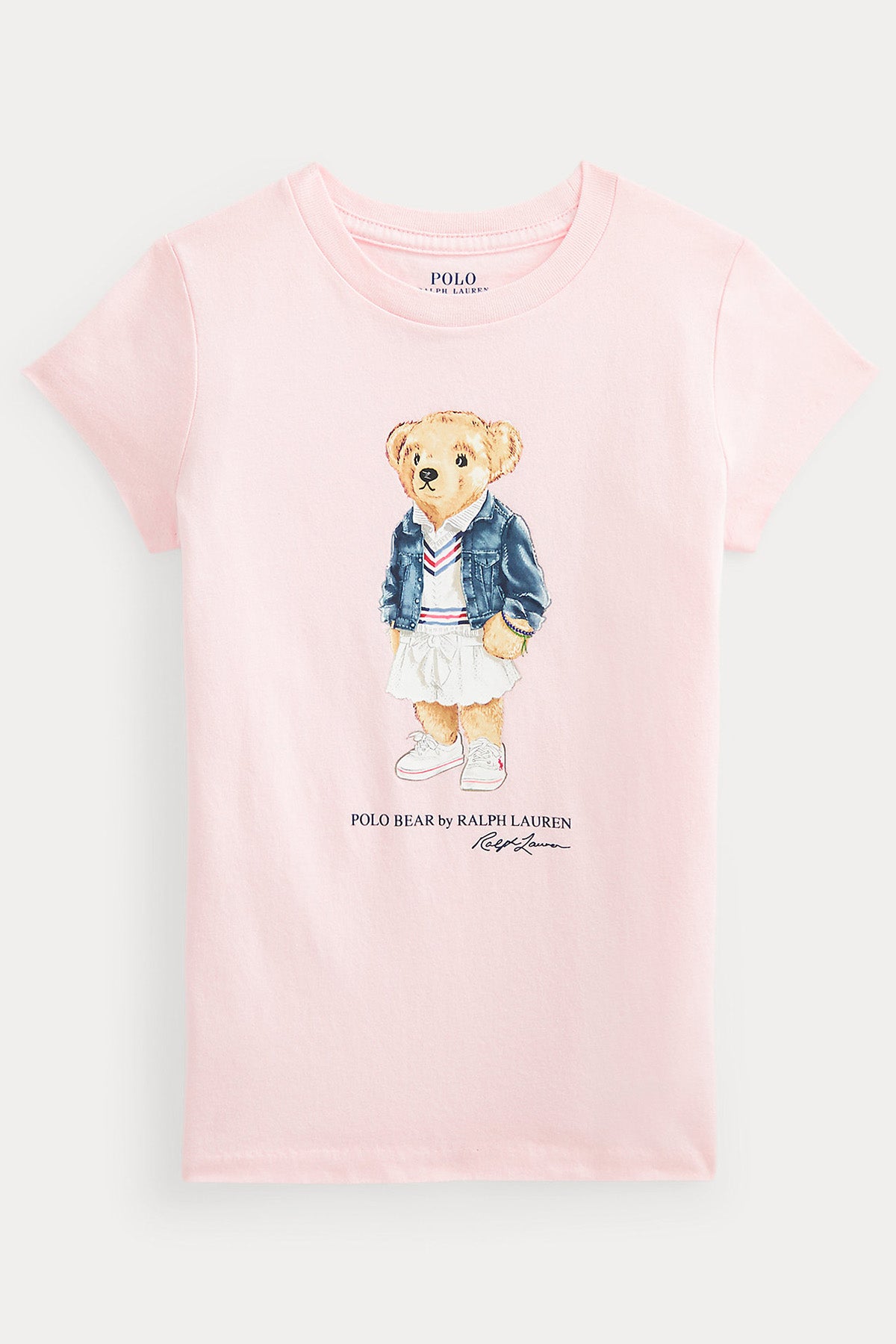 Polo Ralph Lauren Kids 2-4 Yaş Kız Çocuk Polo Bear T-shirt-Libas Trendy Fashion Store
