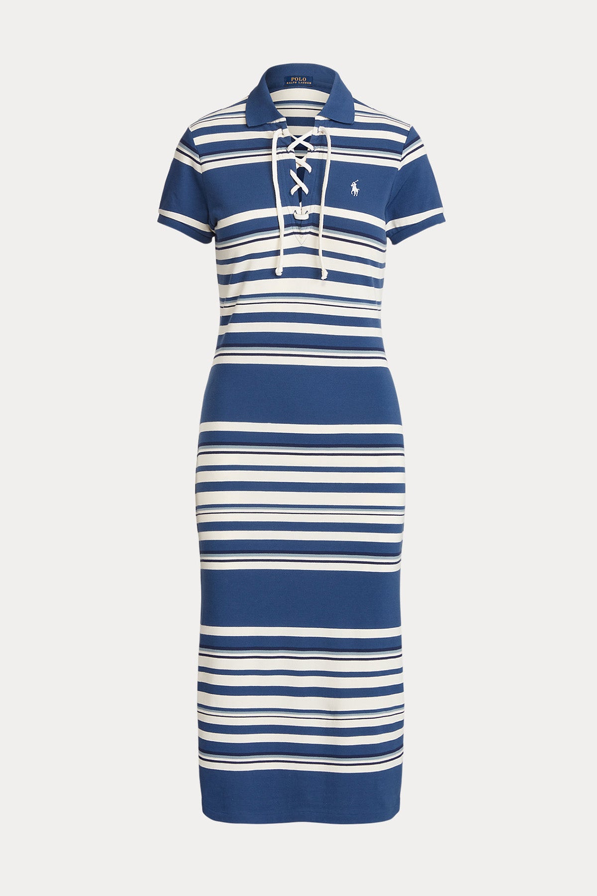 Polo Ralph Lauren Bağcıklı Yaka Midi Elbise-Libas Trendy Fashion Store