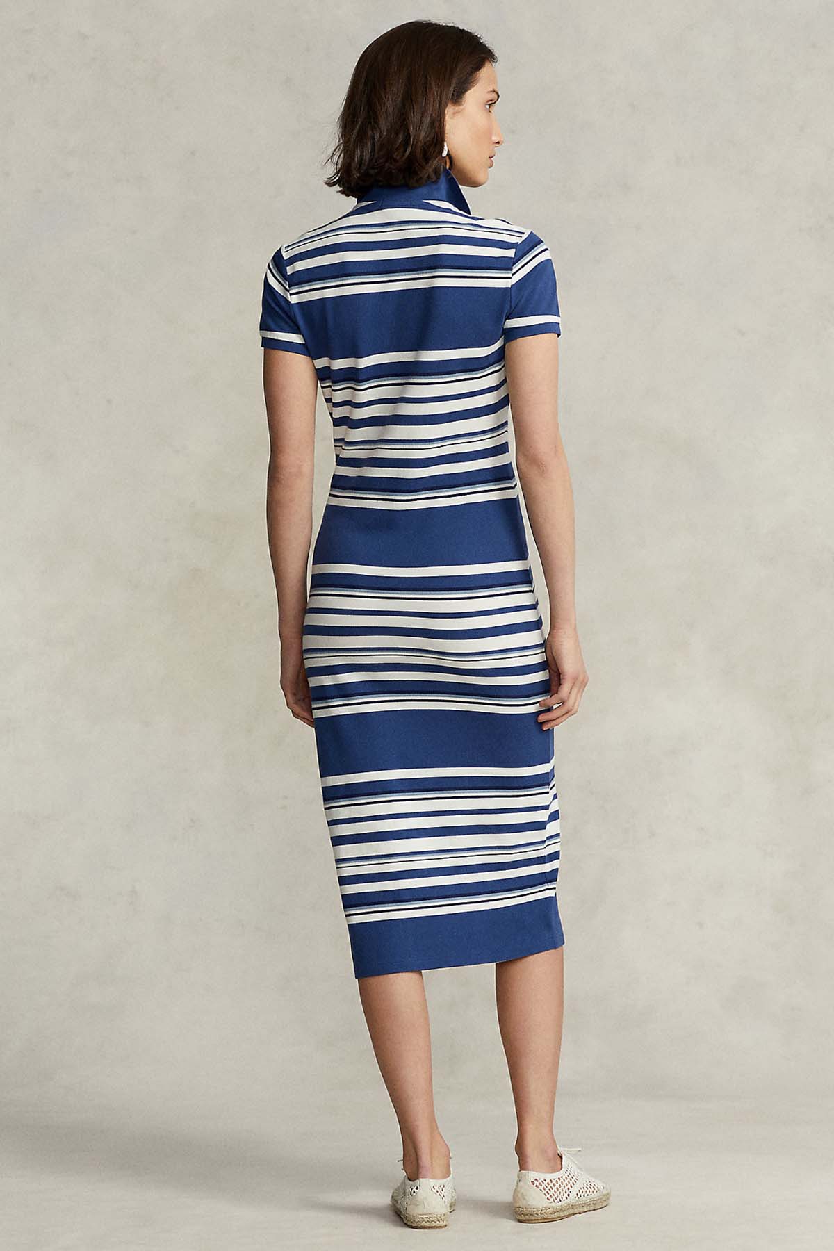 Polo Ralph Lauren Bağcıklı Yaka Midi Elbise-Libas Trendy Fashion Store