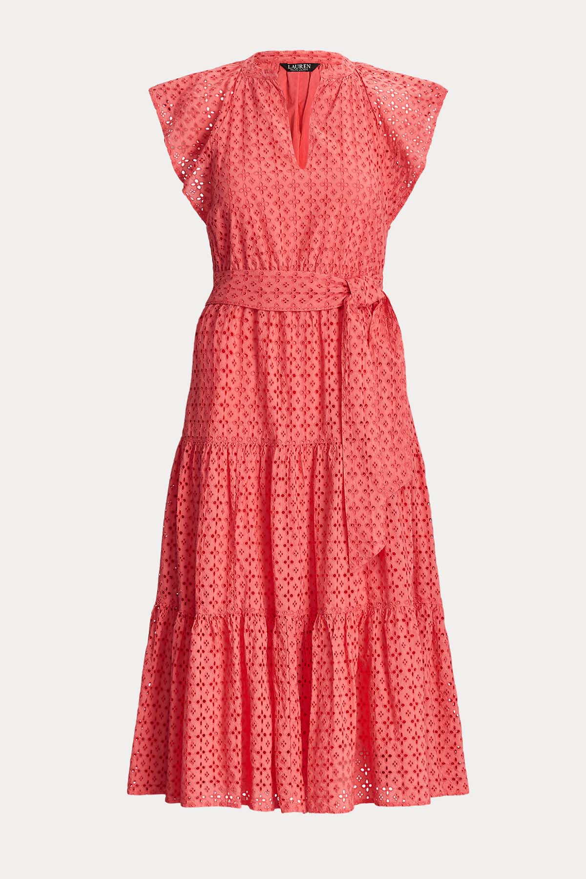 Polo Ralph Lauren Fistolu Belden Kuşaklı Midi Elbise-Libas Trendy Fashion Store