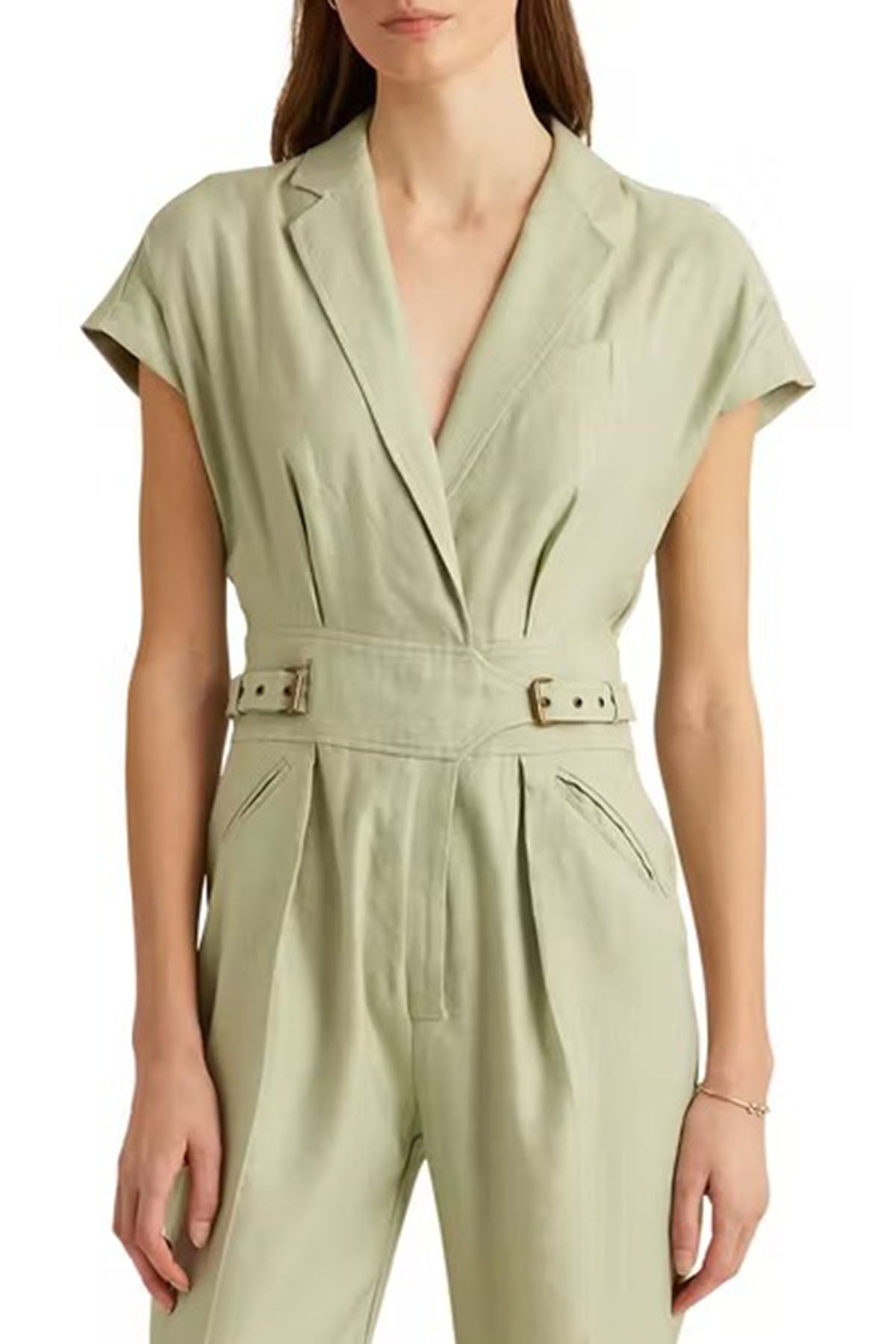 Polo Ralph Lauren V Yaka Keten Tulum-Libas Trendy Fashion Store