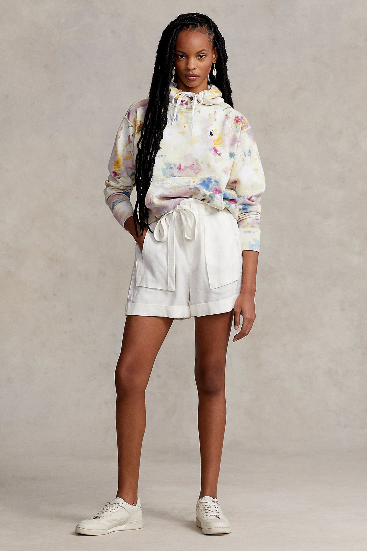 Polo Ralph Lauren Renkli Kapüşonlu Batik Sweatshirt-Libas Trendy Fashion Store