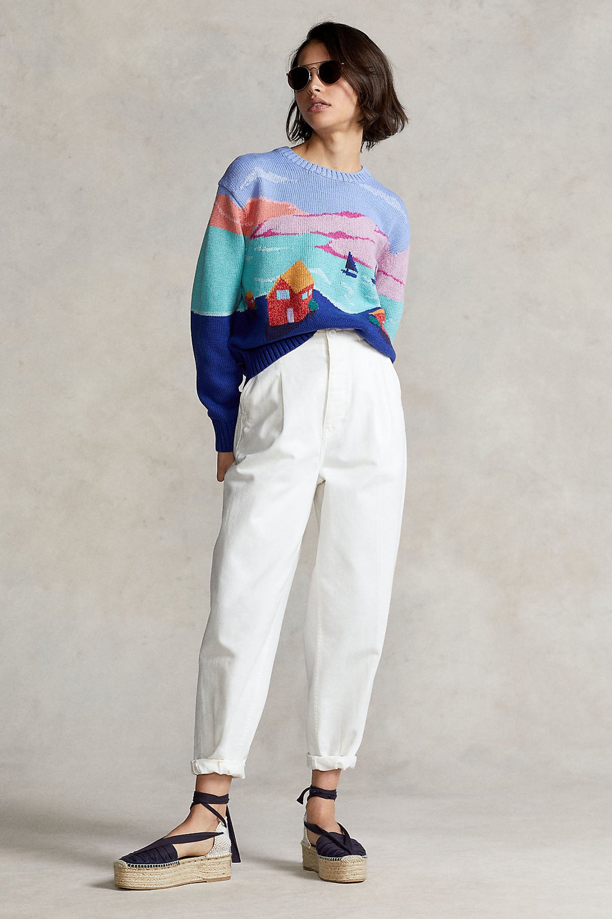 Polo Ralph Lauren Relaxed Fit Örgü Triko-Libas Trendy Fashion Store