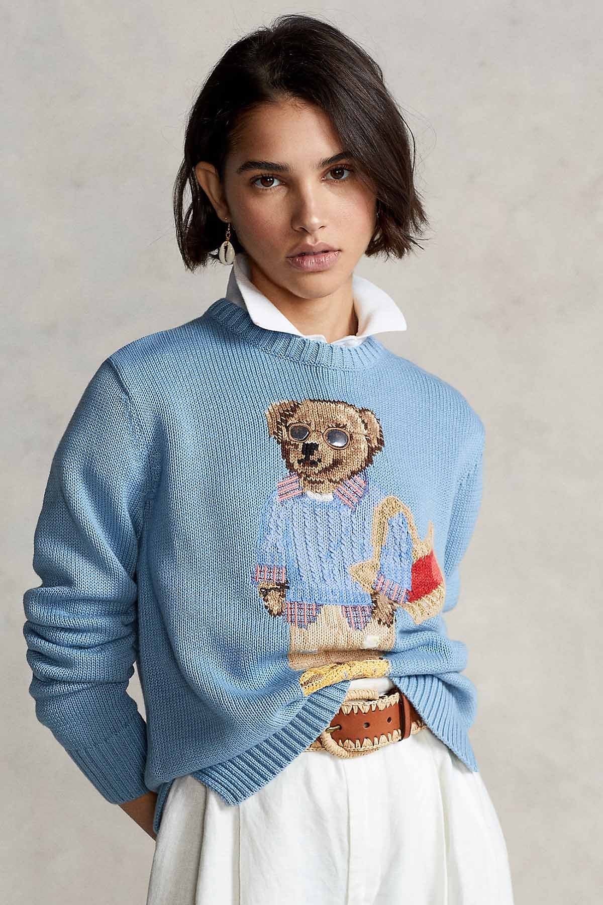 Polo Ralph Lauren Ketenli Örgü Polo Bear Triko-Libas Trendy Fashion Store