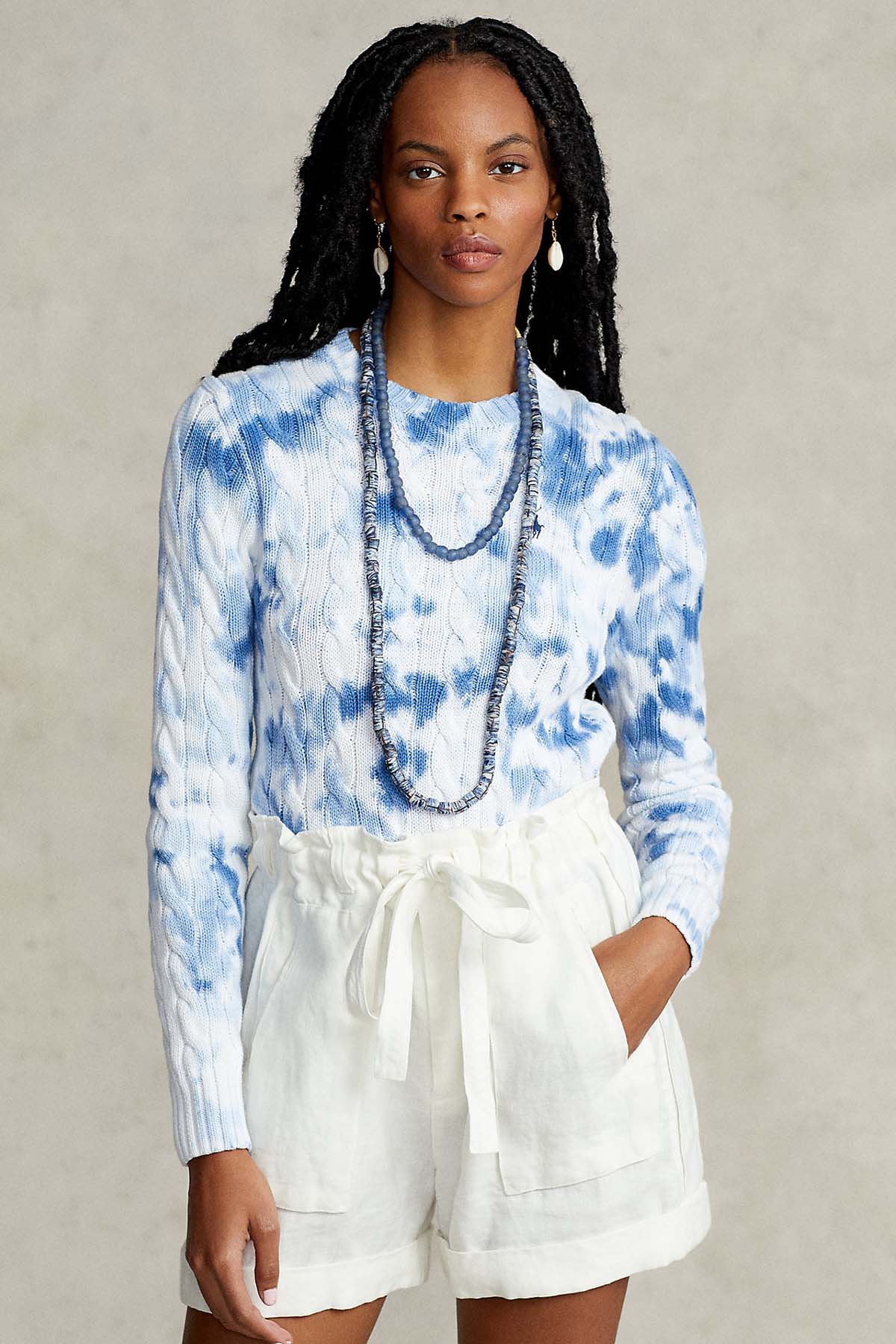 Polo Ralph Lauren Saç Örgü Batik Triko-Libas Trendy Fashion Store