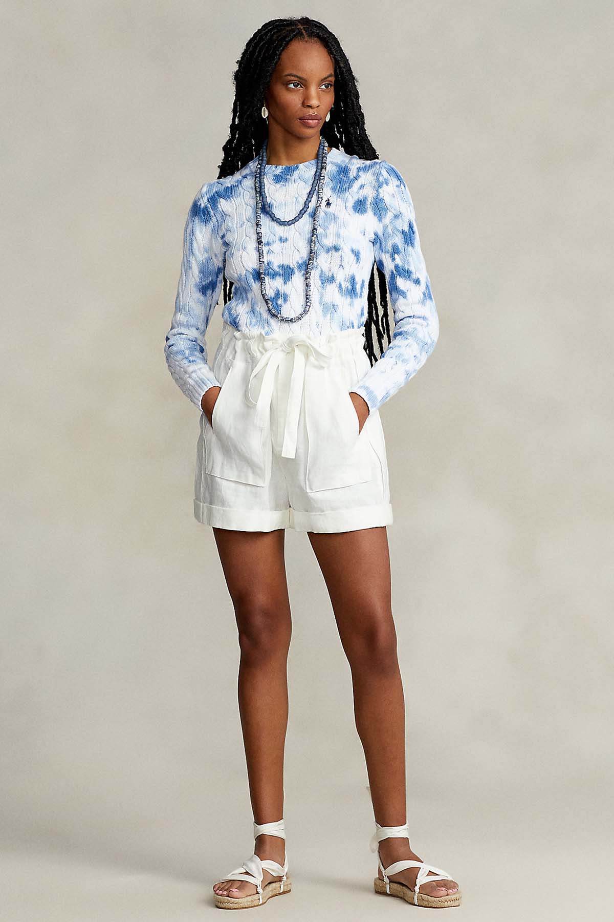 Polo Ralph Lauren Saç Örgü Batik Triko-Libas Trendy Fashion Store