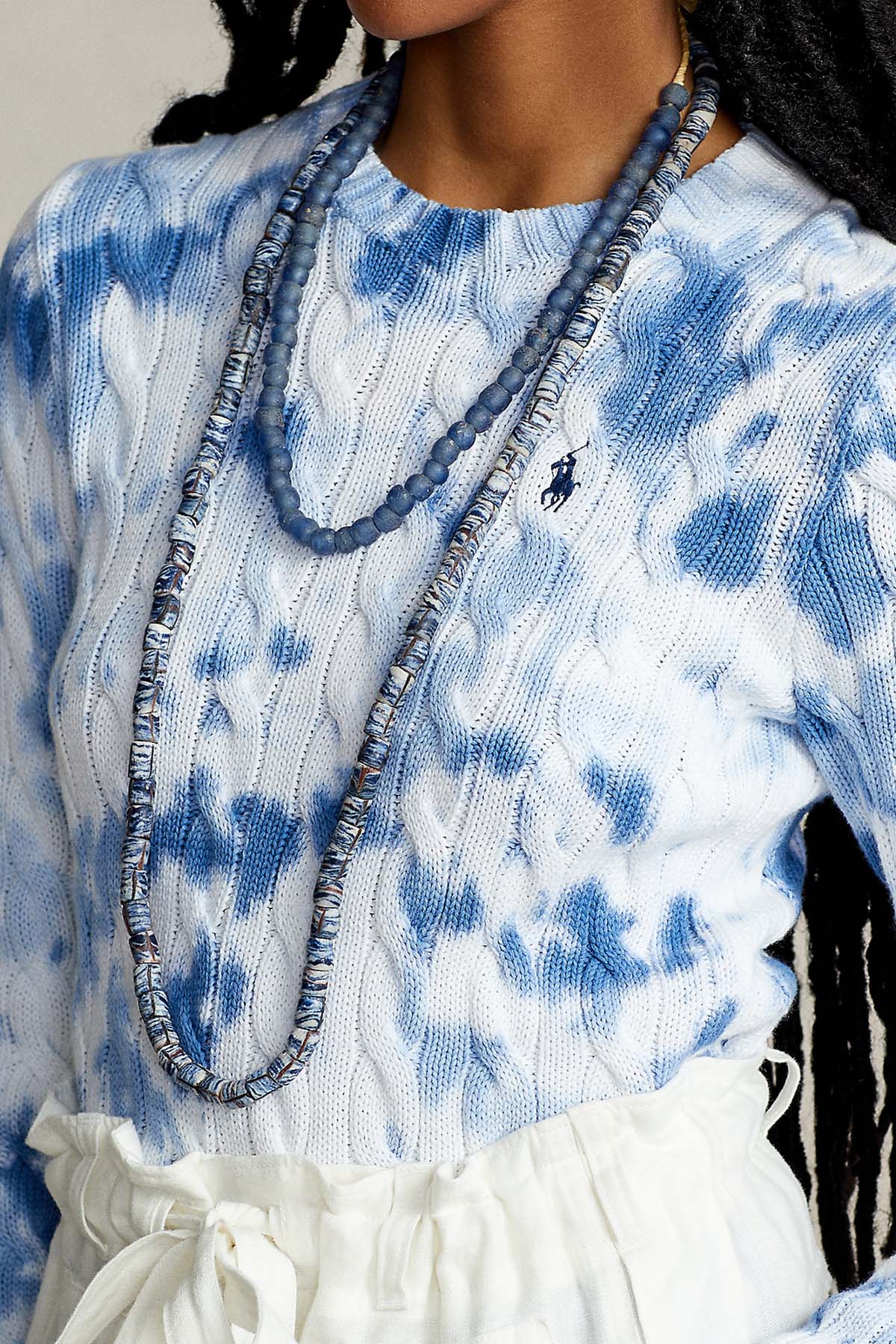 Polo Ralph Lauren Saç Örgü Batik Triko-Libas Trendy Fashion Store