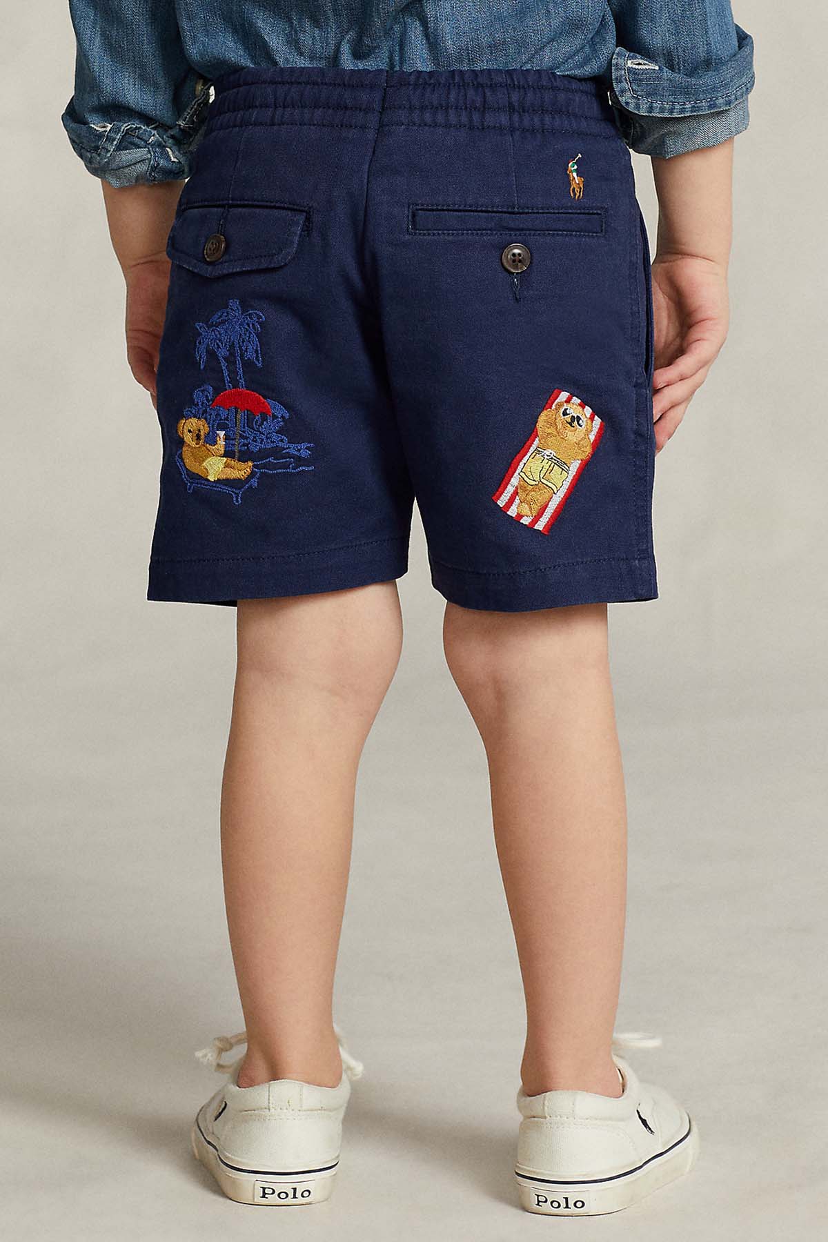 Polo Ralph Lauren Kids 3-4 Yaş Erkek Çocuk Beli Lastikli Polo Bear Şort-Libas Trendy Fashion Store