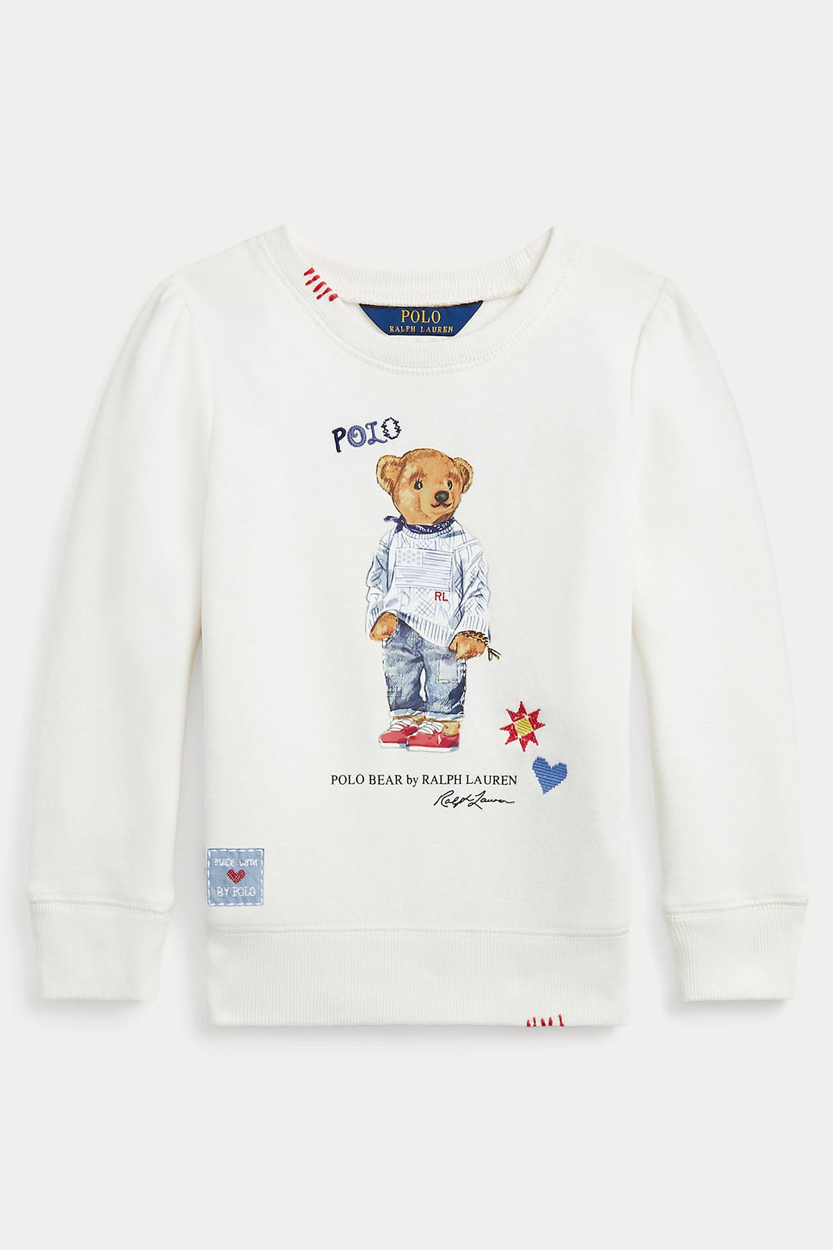 Polo Ralph Lauren Kids 5-6 Yaş Kız Çocuk Polo Bear Sweatshirt-Libas Trendy Fashion Store