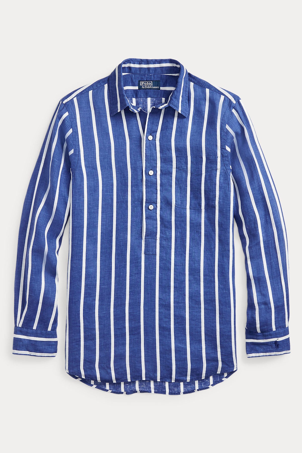 Polo Ralph Lauren Custom Fit Çizgili Keten Gömlek-Libas Trendy Fashion Store