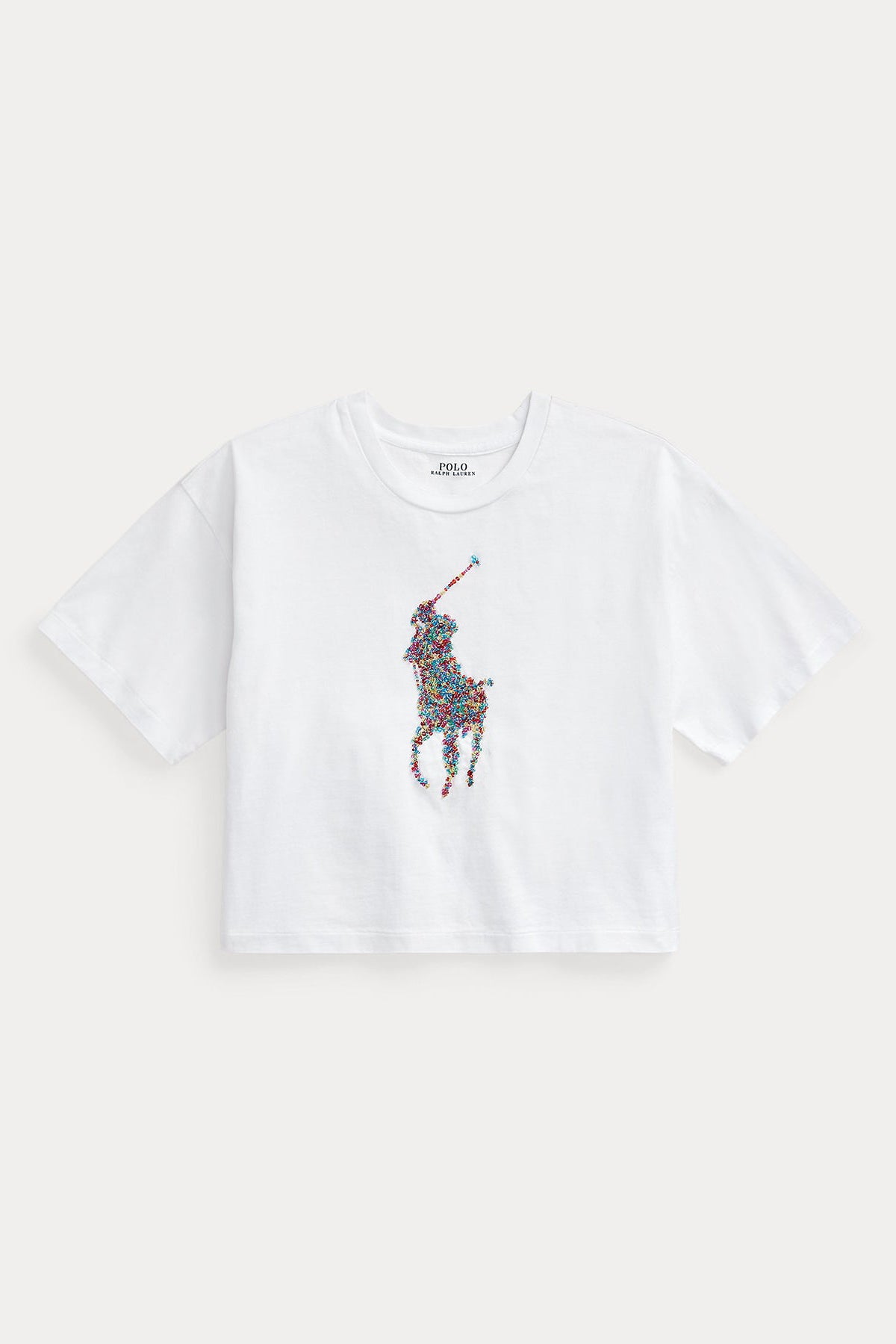 Polo Ralph Lauren Big Pony Logolu Crop T-shirt-Libas Trendy Fashion Store