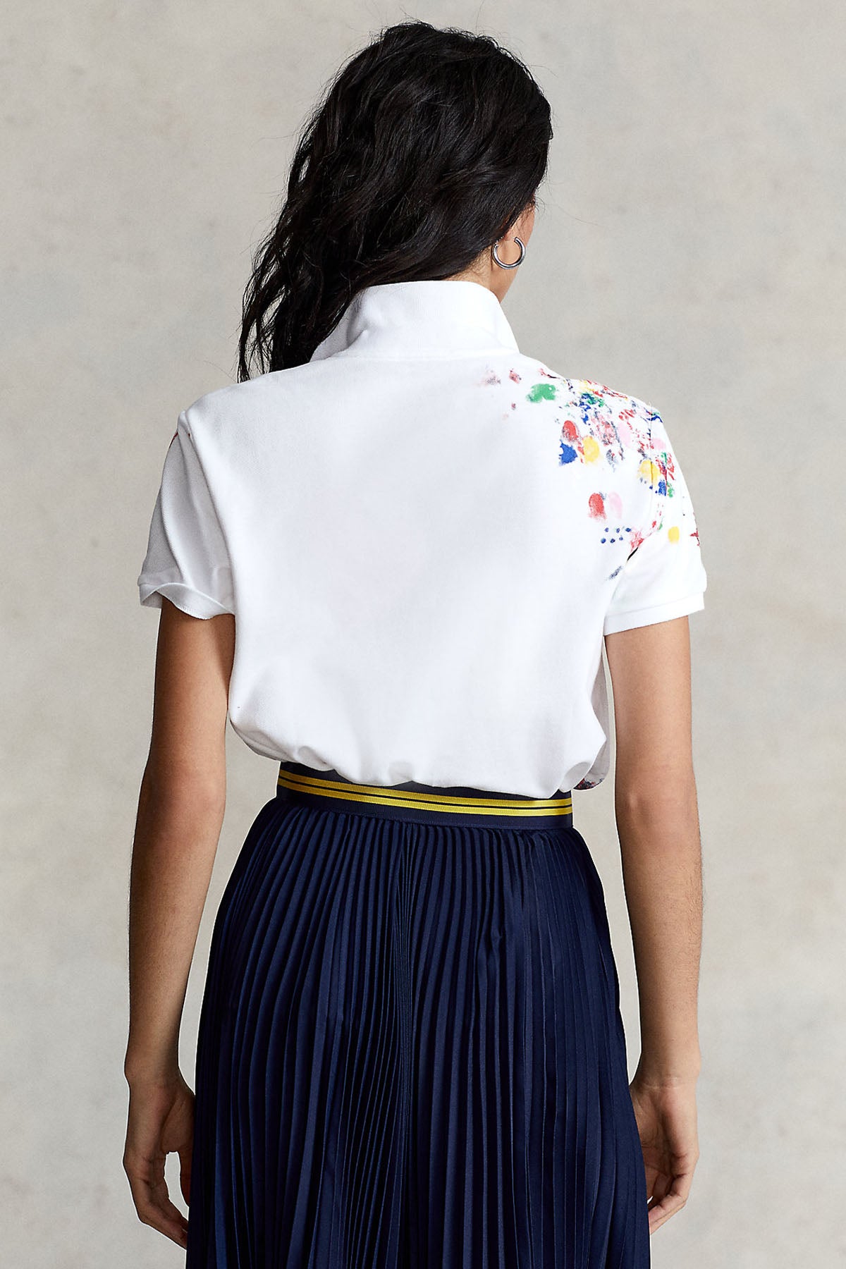 Polo Ralph Lauren Classic Fit Polo Yaka Boya Efektli T-shirt-Libas Trendy Fashion Store