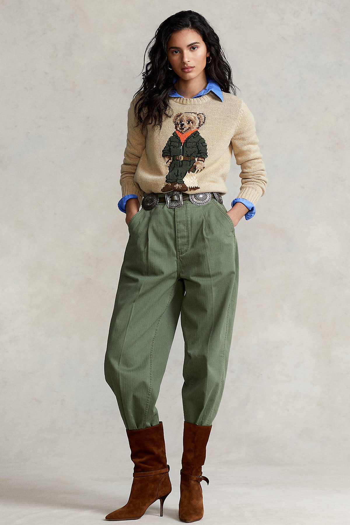 Polo Ralph Lauren Yuvarlak Yaka Polo Bear Triko-Libas Trendy Fashion Store