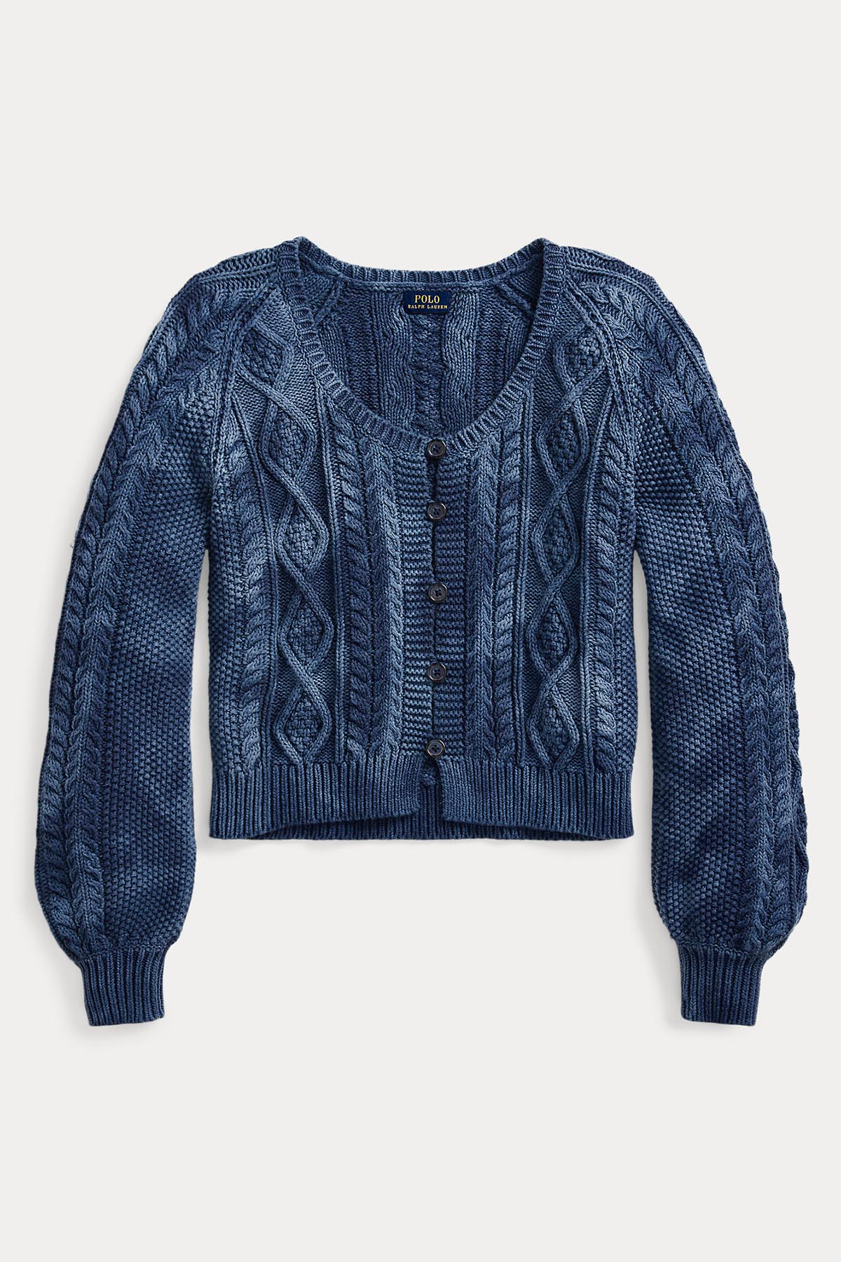 Polo Ralph Lauren Yıkama Efektli Saç Örgü Triko Ceket-Libas Trendy Fashion Store