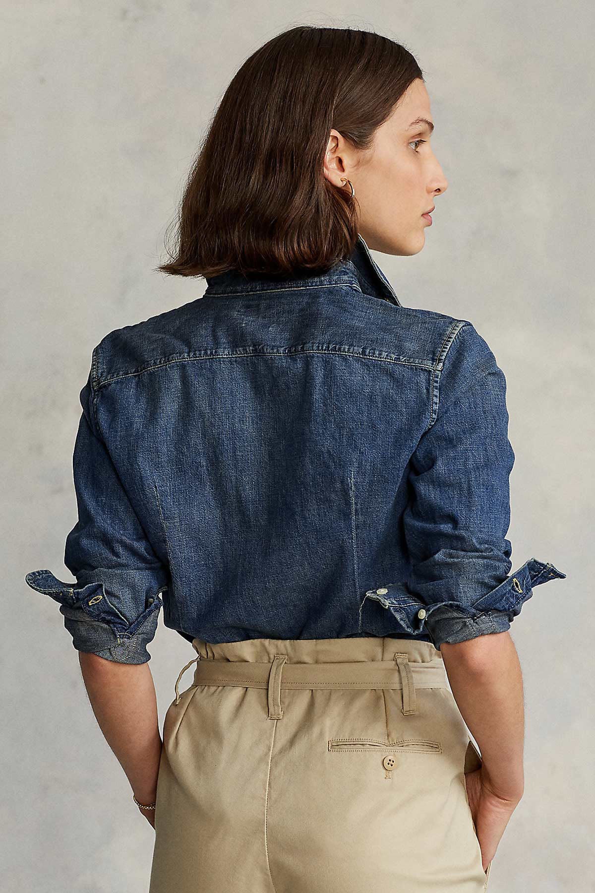 Polo Ralph Lauren Custom Fit Denim Gömlek-Libas Trendy Fashion Store