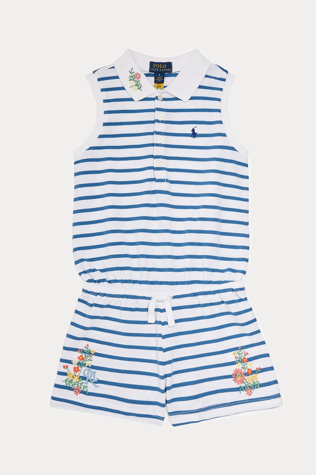 Polo Ralph Lauren Kids S-M Beden Kız Çocuk Nakış Detaylı Tulum-Libas Trendy Fashion Store