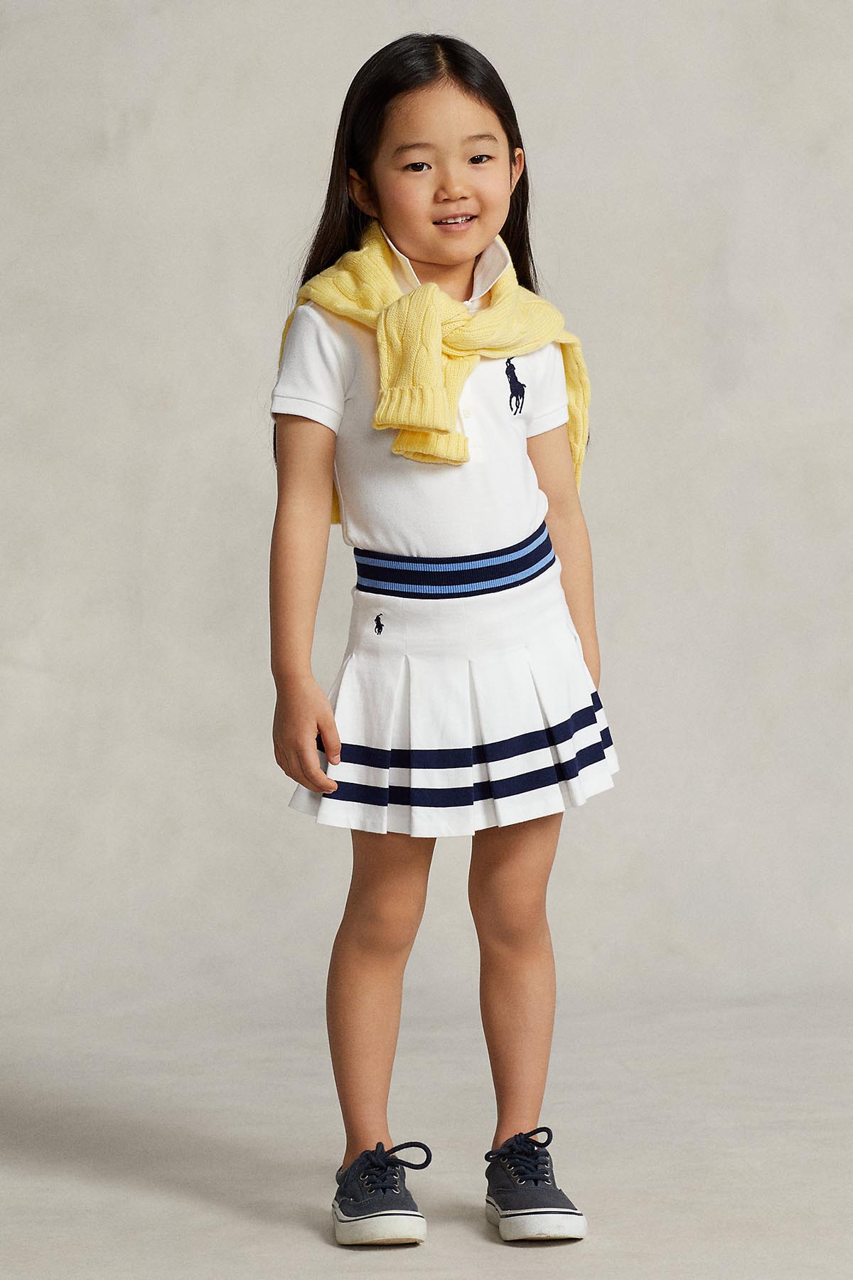 Polo Ralph Lauren Kids 2-3 Yaş Kız Çocuk Beli Lastikli Şort Etek-Libas Trendy Fashion Store