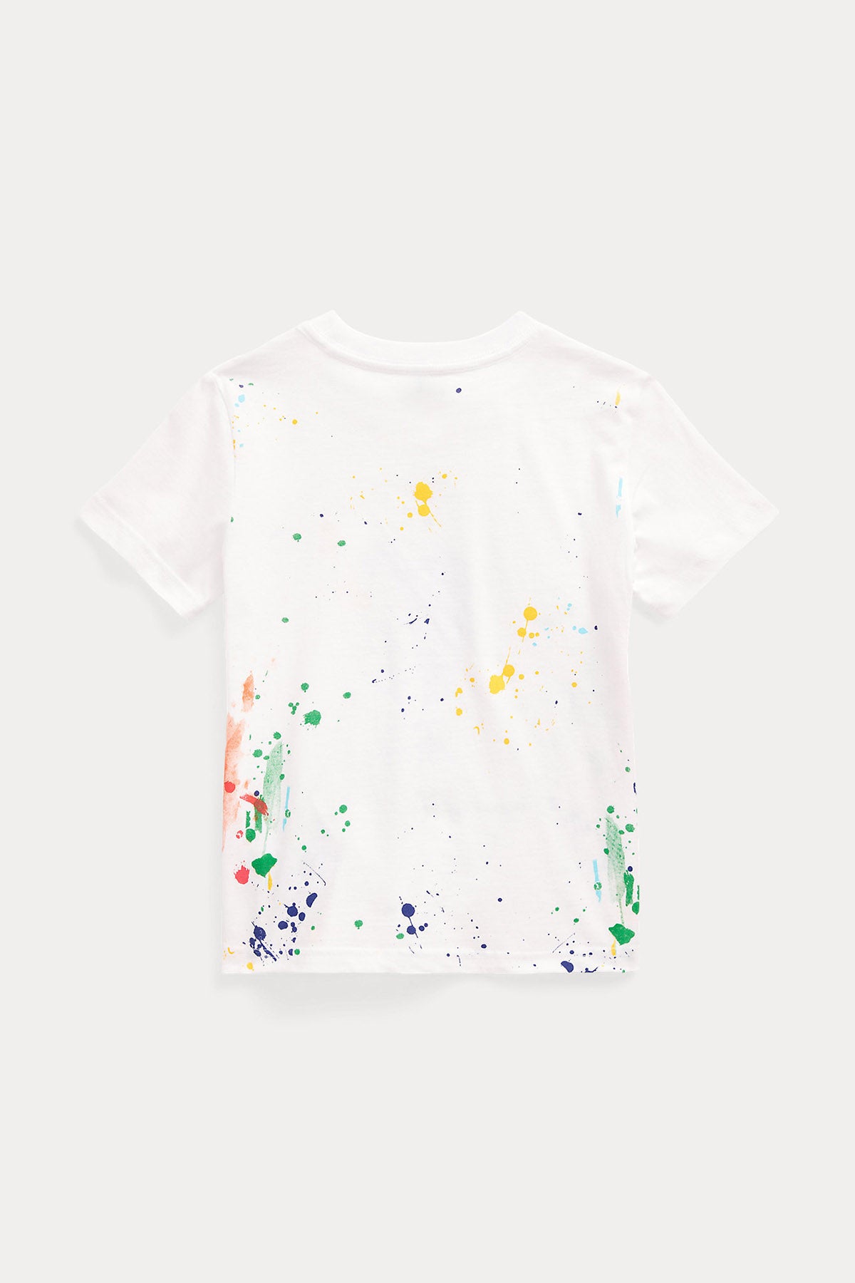 Polo Ralph Lauren Kids 24 Aylık Boya Efektli Erkek Bebek Polo Bear T-shirt-Libas Trendy Fashion Store