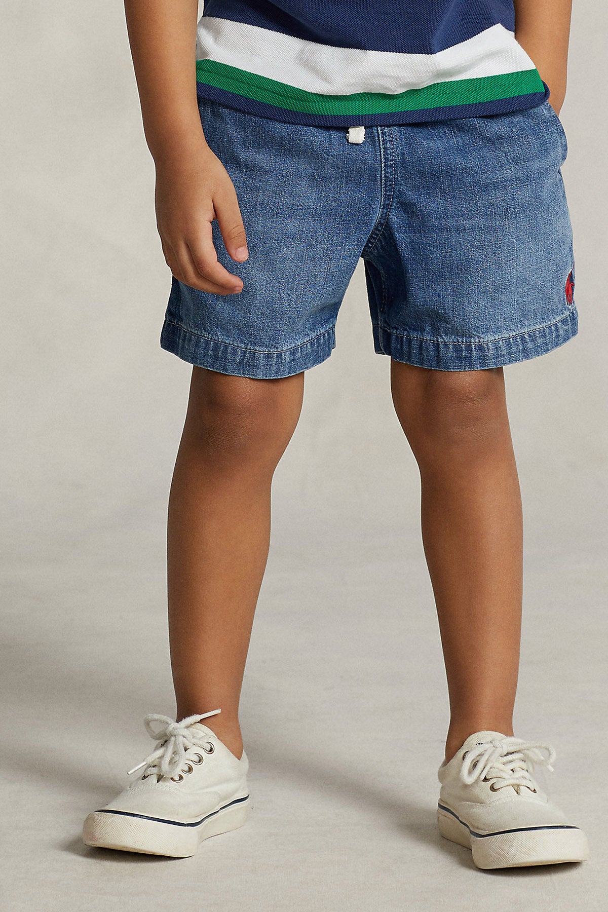 Polo Ralph Lauren Kids 5-6 Yaş Erkek Çocuk Beli Lastikli Denim Şort-Libas Trendy Fashion Store