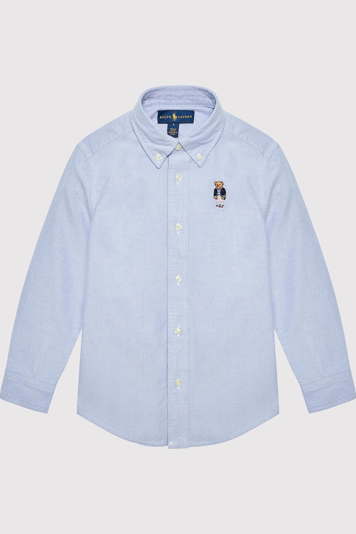 Polo Ralph Lauren Kids 2-3 Yaş Erkek Çocuk Polo Bear Oxford Gömlek-Libas Trendy Fashion Store