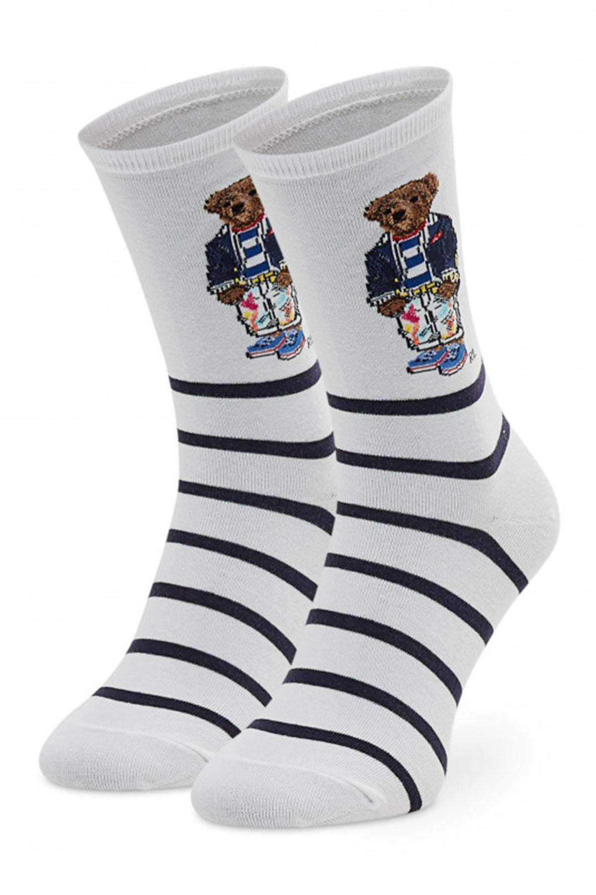 Polo Ralph Lauren Çizgili Polo Bear Çorap-Libas Trendy Fashion Store