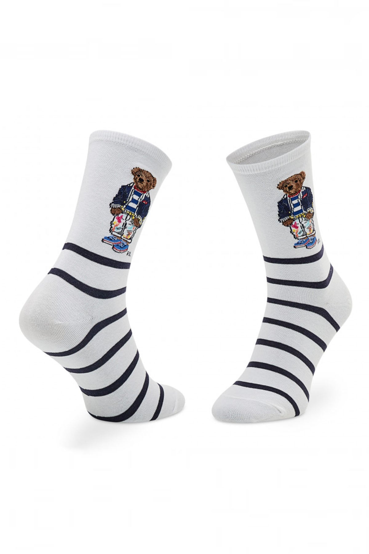 Polo Ralph Lauren Çizgili Polo Bear Çorap-Libas Trendy Fashion Store