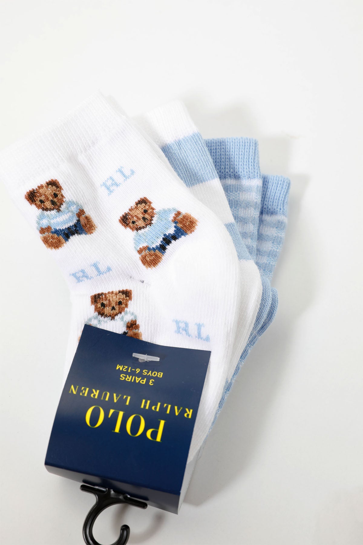 Polo Ralph Lauren Kids 6-12 Aylık Unisex Polo Bear Bebek Çorap-Libas Trendy Fashion Store