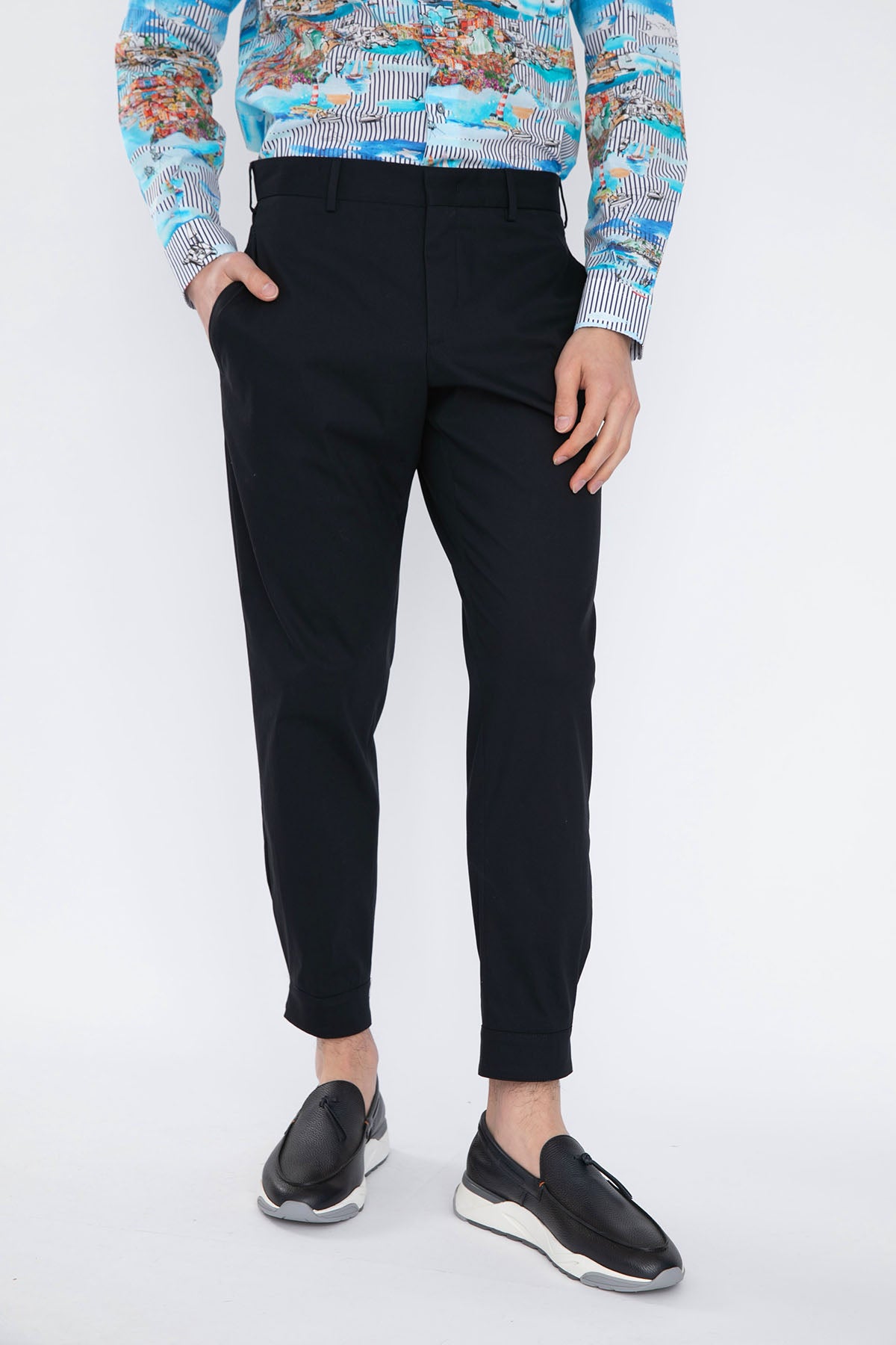 Pantaloni Torino Zeta Çıtçıtlı Paça Streç Pantolon-Libas Trendy Fashion Store