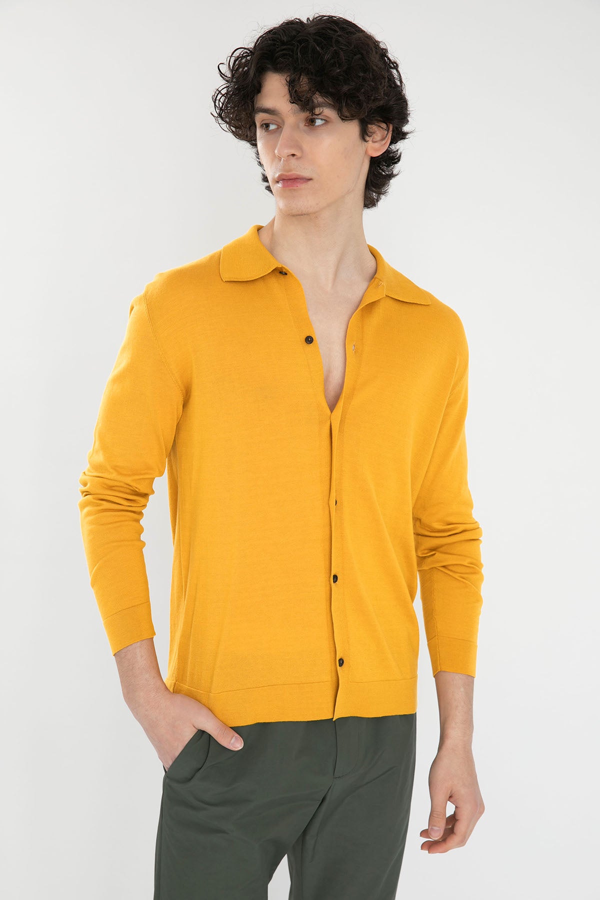 Pantaloni Torino Örgü İpekli Triko Gömlek-Libas Trendy Fashion Store