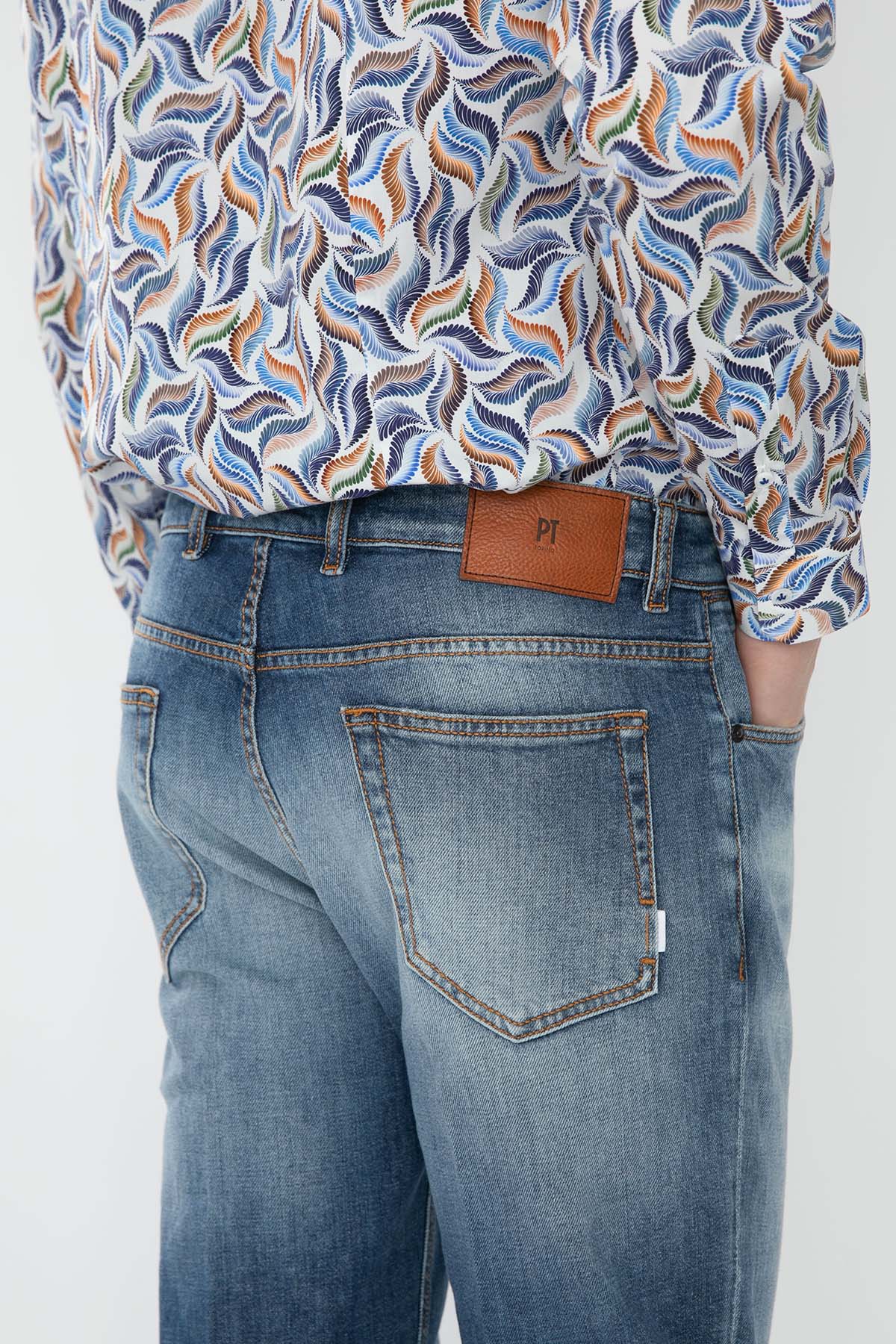 Pantaloni Torino Reggae Fit Yıkamalı Streç Jeans-Libas Trendy Fashion Store