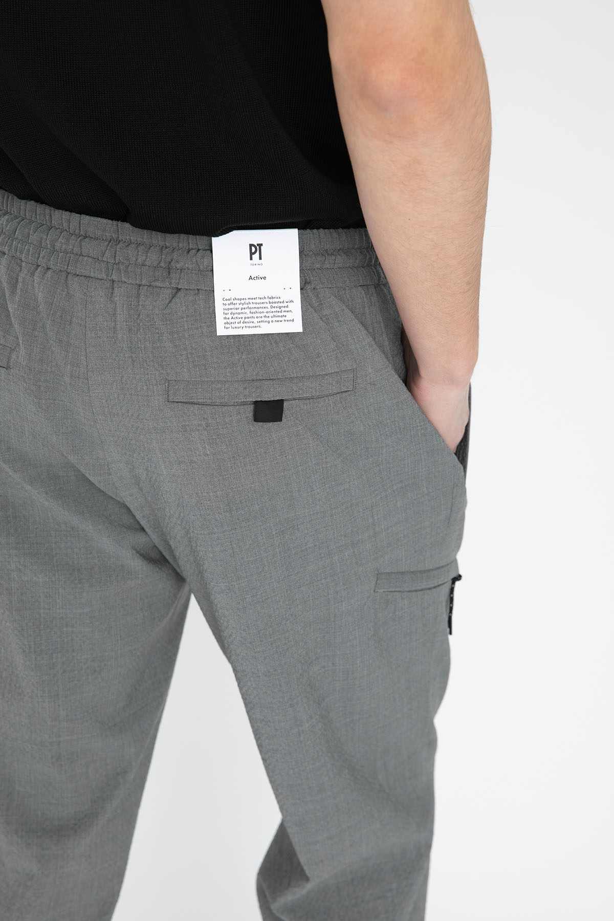 Pantaloni Torino Beli Lastikli Baggy Fit Gofre Kumaş Yün Pantolon-Libas Trendy Fashion Store