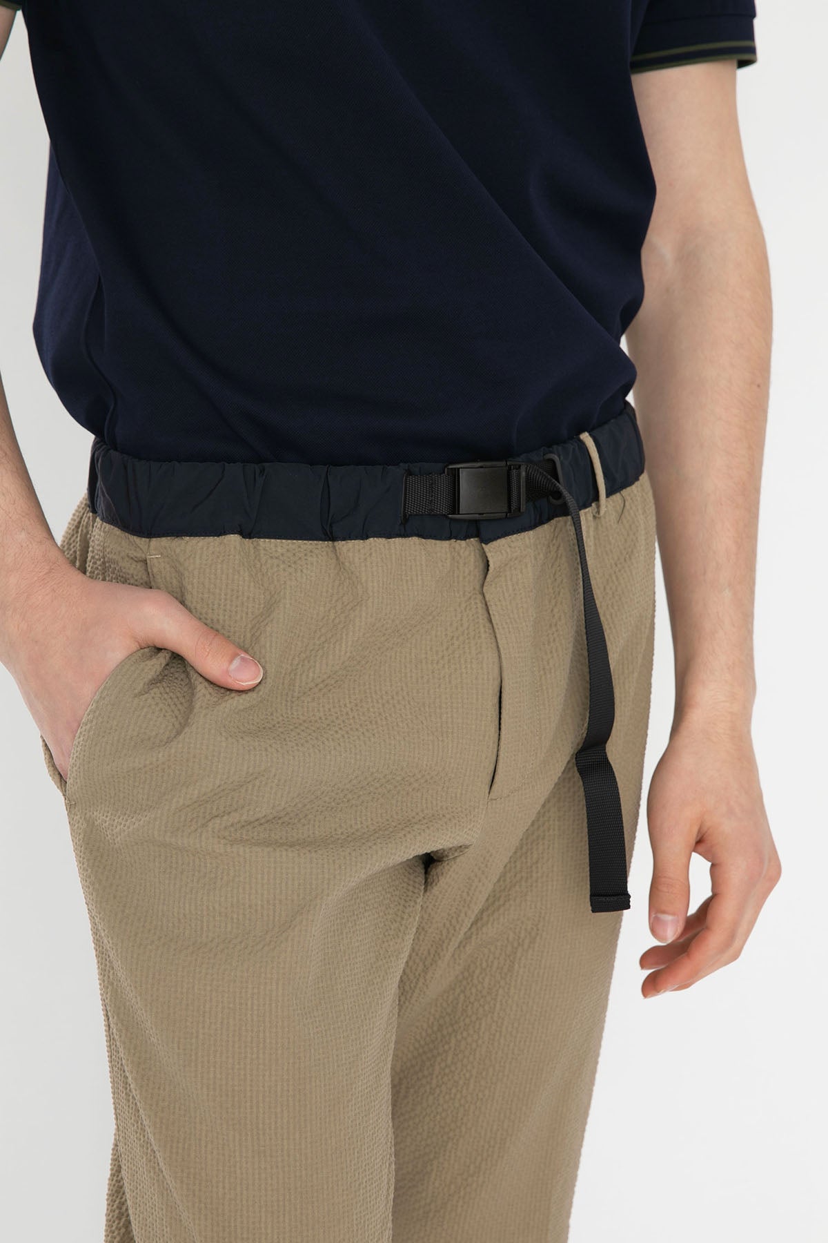 Pantaloni Torino Zeta Beli Lastikli Streç Gofre Pantolon-Libas Trendy Fashion Store