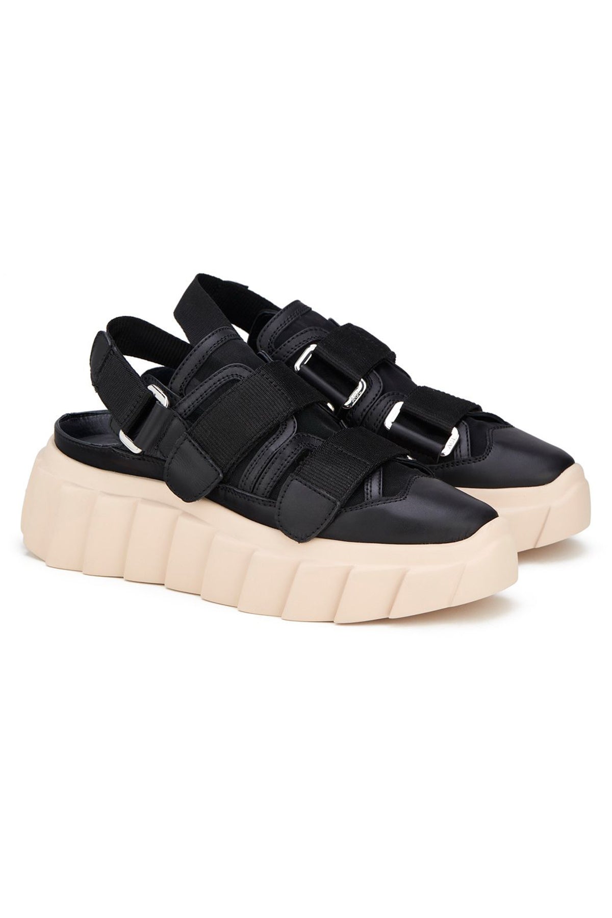 Agl Traspy Cırt Cırt Bantlı Deri Sandalet-Libas Trendy Fashion Store