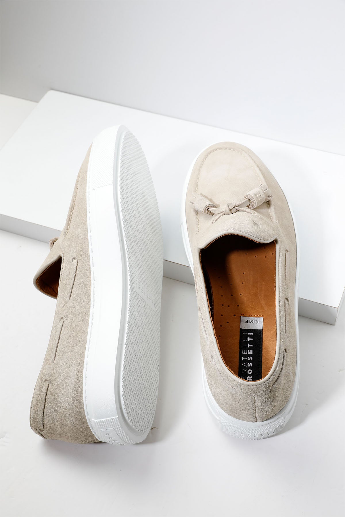 Fratelli Rossetti Püsküllü Süet Loafer Ayakkabı-Libas Trendy Fashion Store