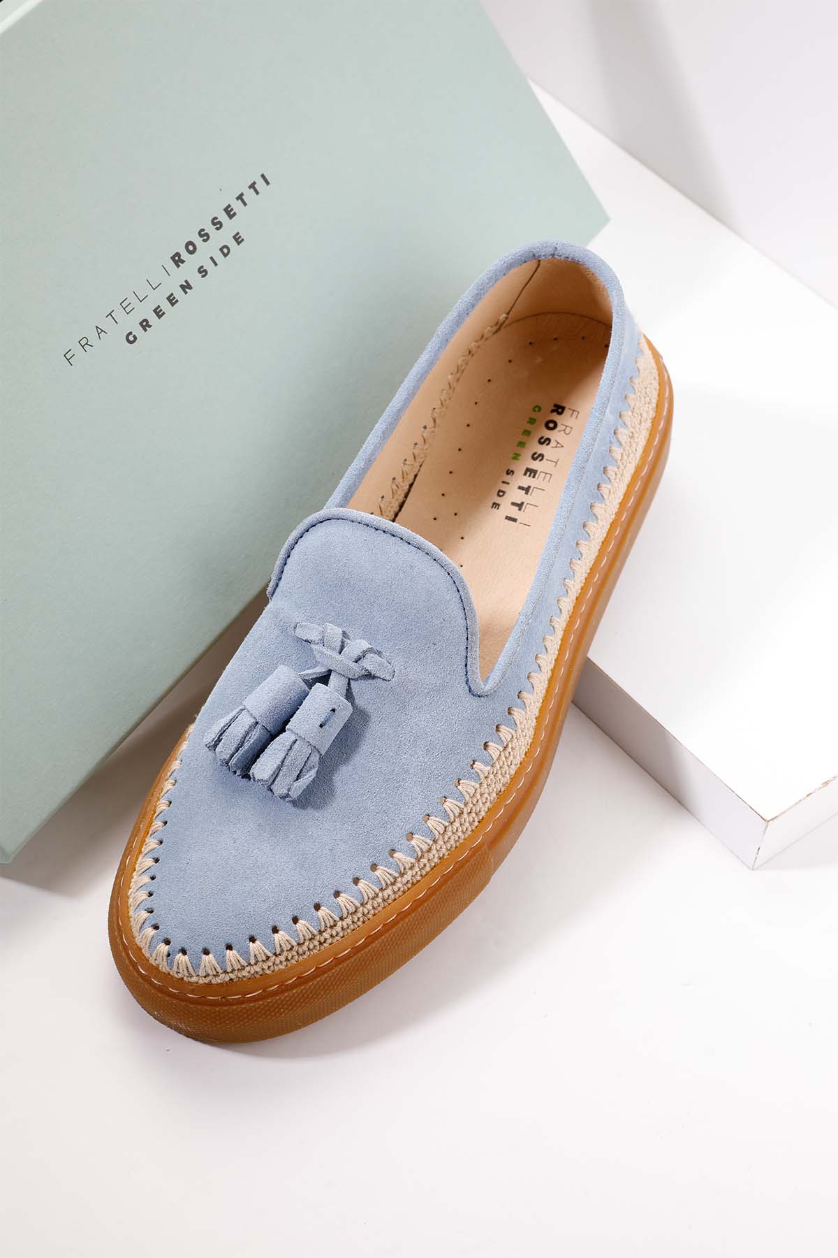 Fratelli Rossetti Brera Püsküllü Süet Loafer Ayakkabı-Libas Trendy Fashion Store