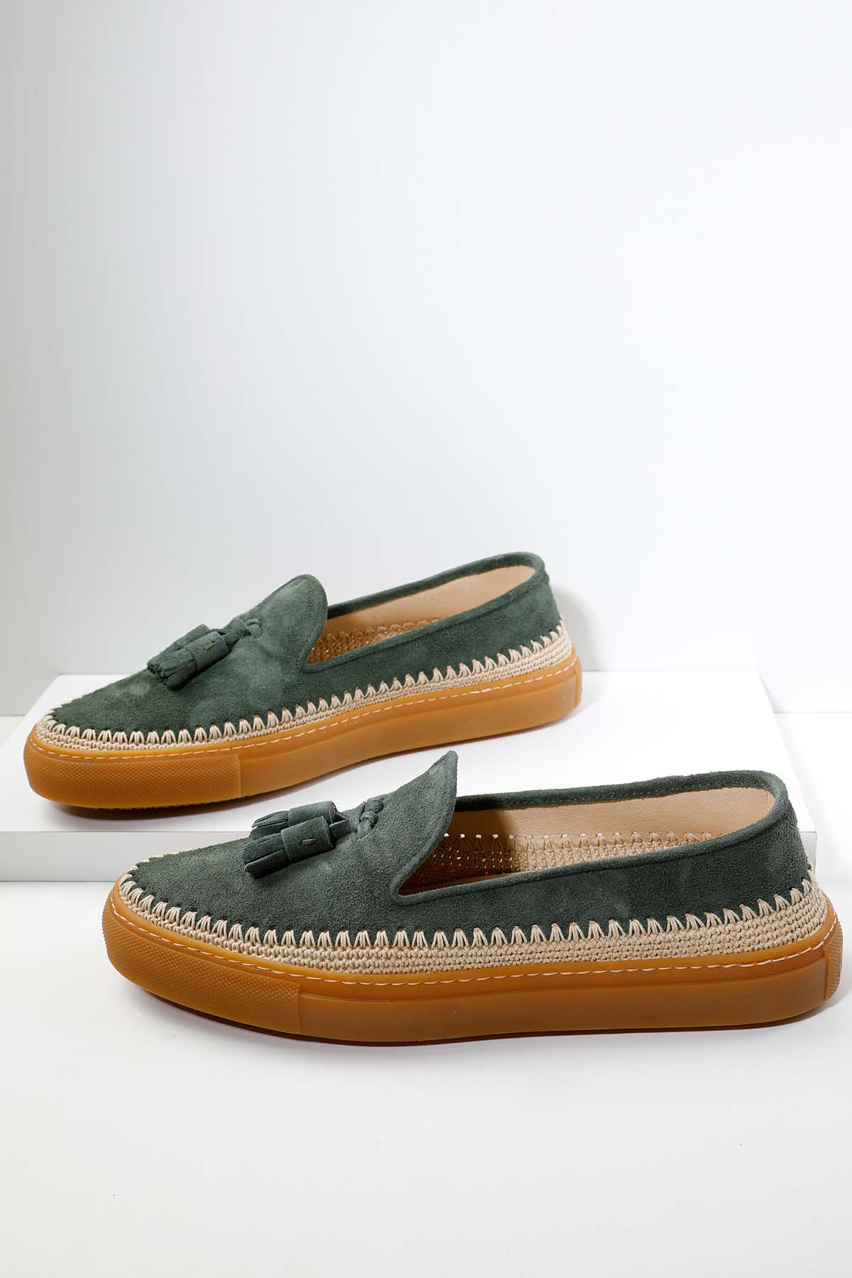 Fratelli Rossetti Brera Püsküllü Süet Loafer Ayakkabı-Libas Trendy Fashion Store