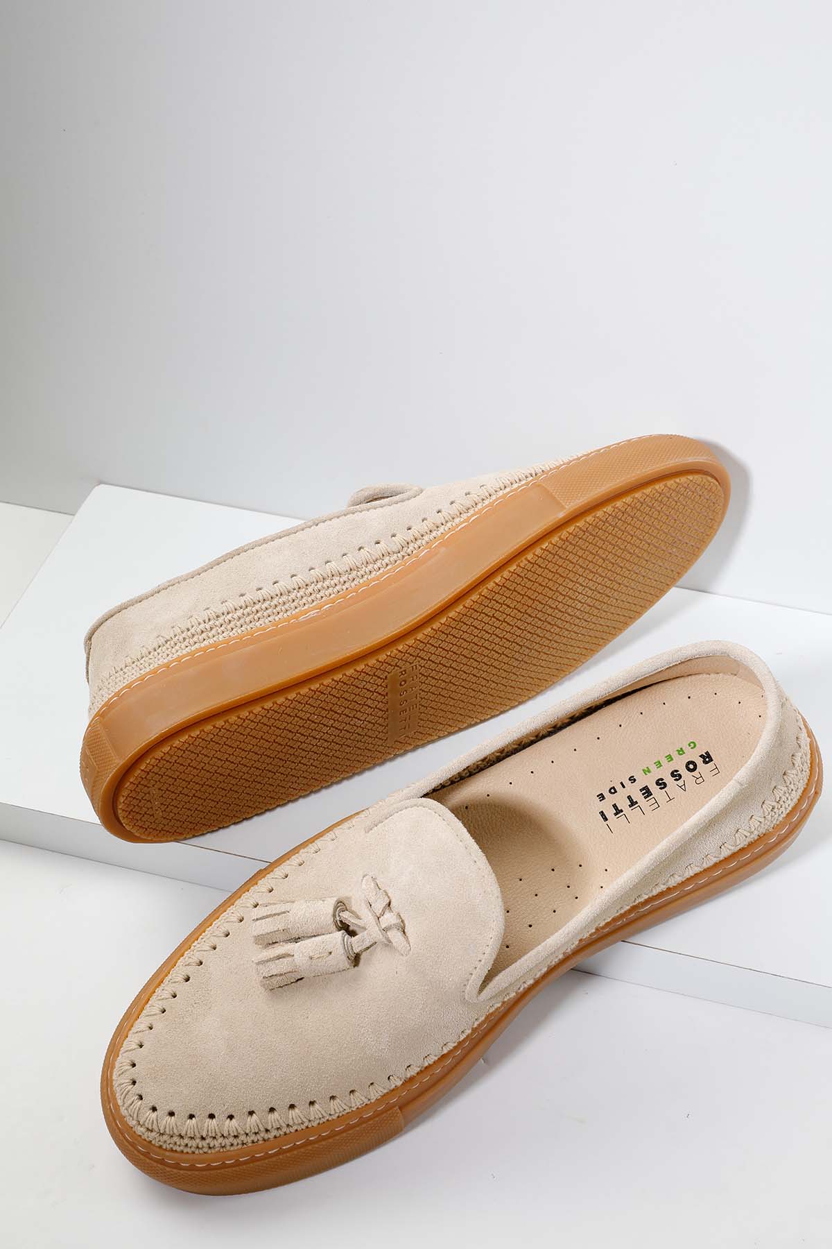 Fratelli Rossetti Brera Püsküllü Süet Loafer Ayakkabı-Libas Trendy Fashion Store