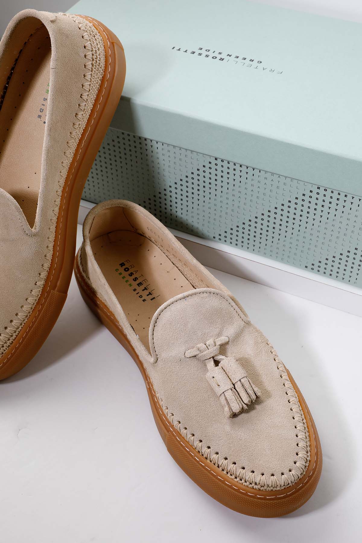 Fratelli Rossetti Brera Püsküllü Süet Loafer Ayakkabı-Libas Trendy Fashion Store