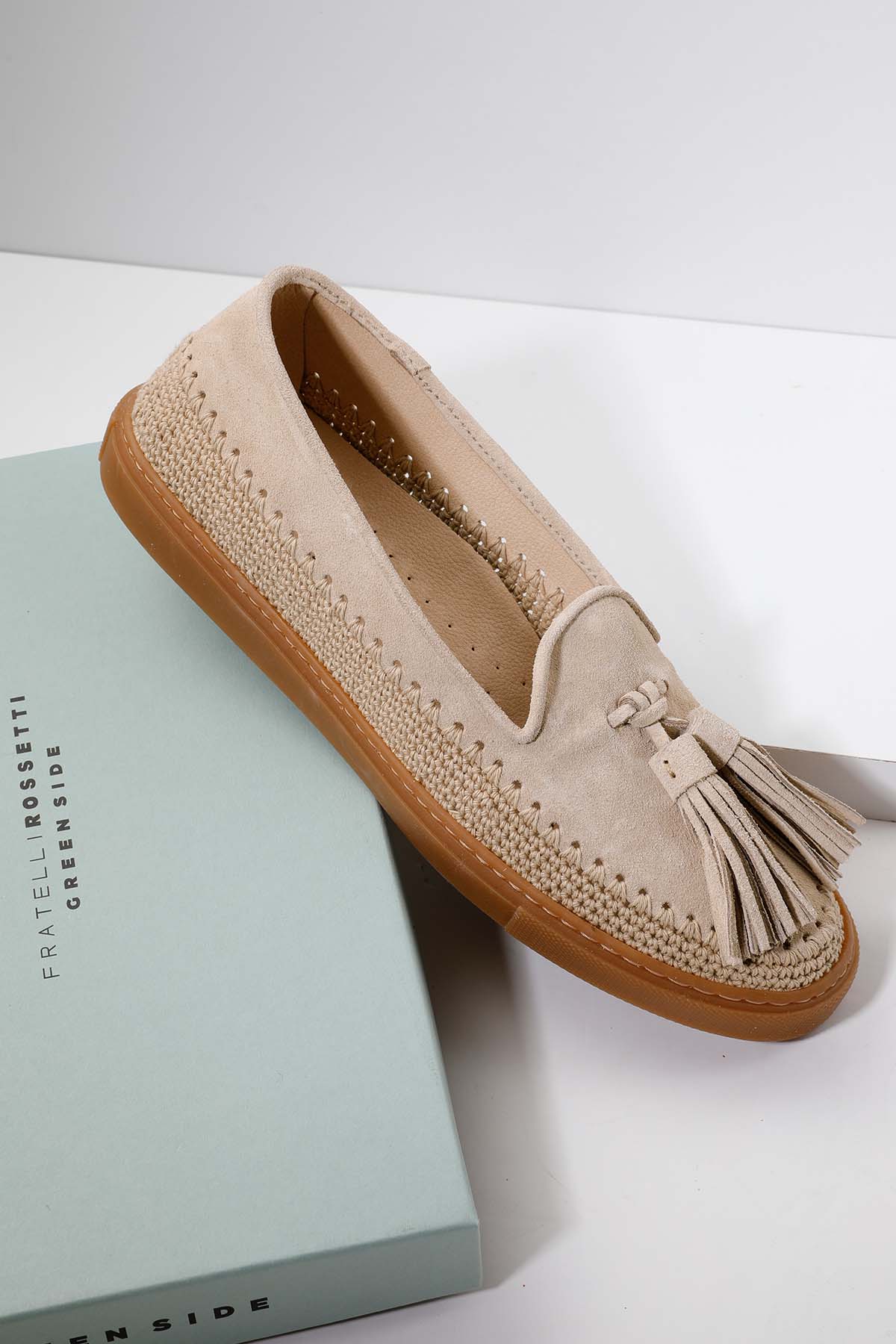 Fratelli Rossetti Brera Püsküllü Süet Loafer Ayakkabı-Libas Trendy Fashion Store