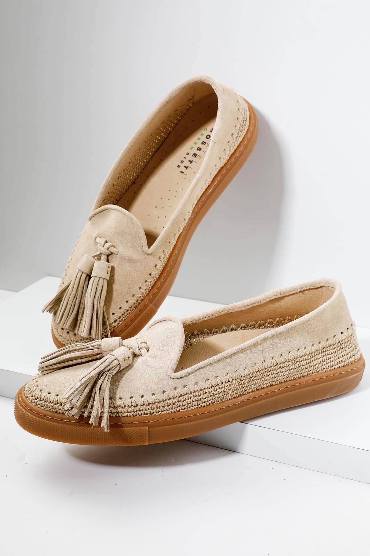 Fratelli Rossetti Brera Püsküllü Süet Loafer Ayakkabı-Libas Trendy Fashion Store