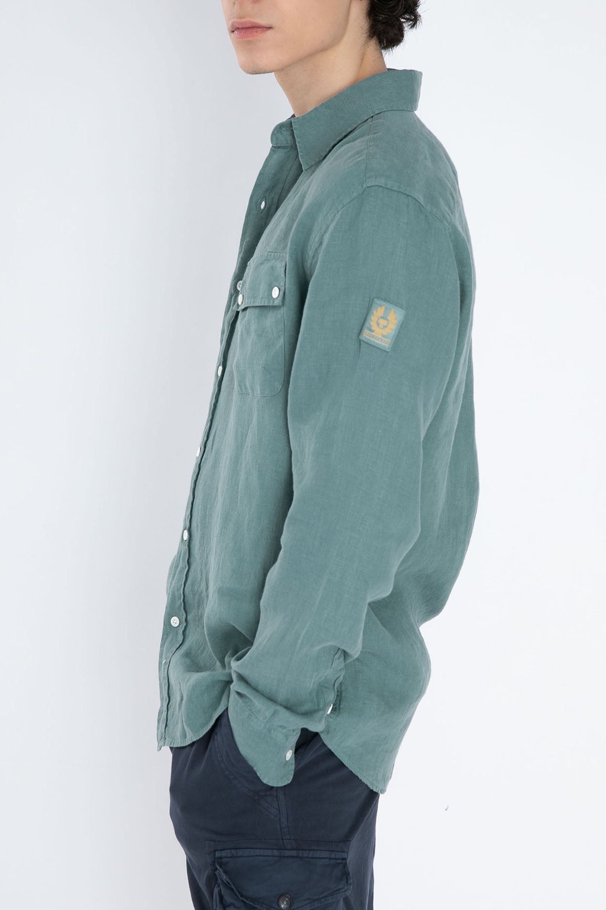 Belstaff Cep Detaylı Keten Gömlek-Libas Trendy Fashion Store