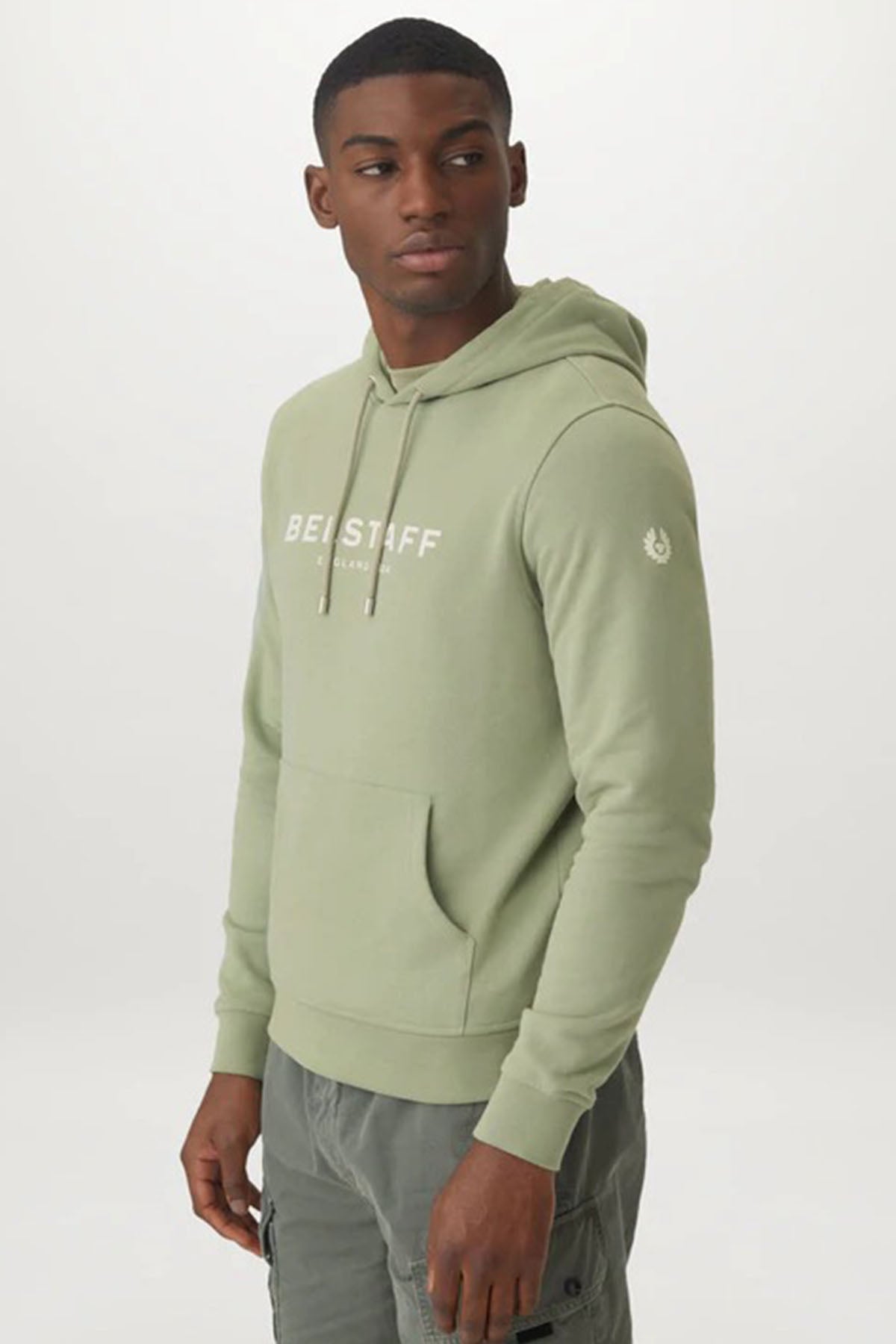 Belstaff Logolu Kapüşonlu Sweatshirt-Libas Trendy Fashion Store