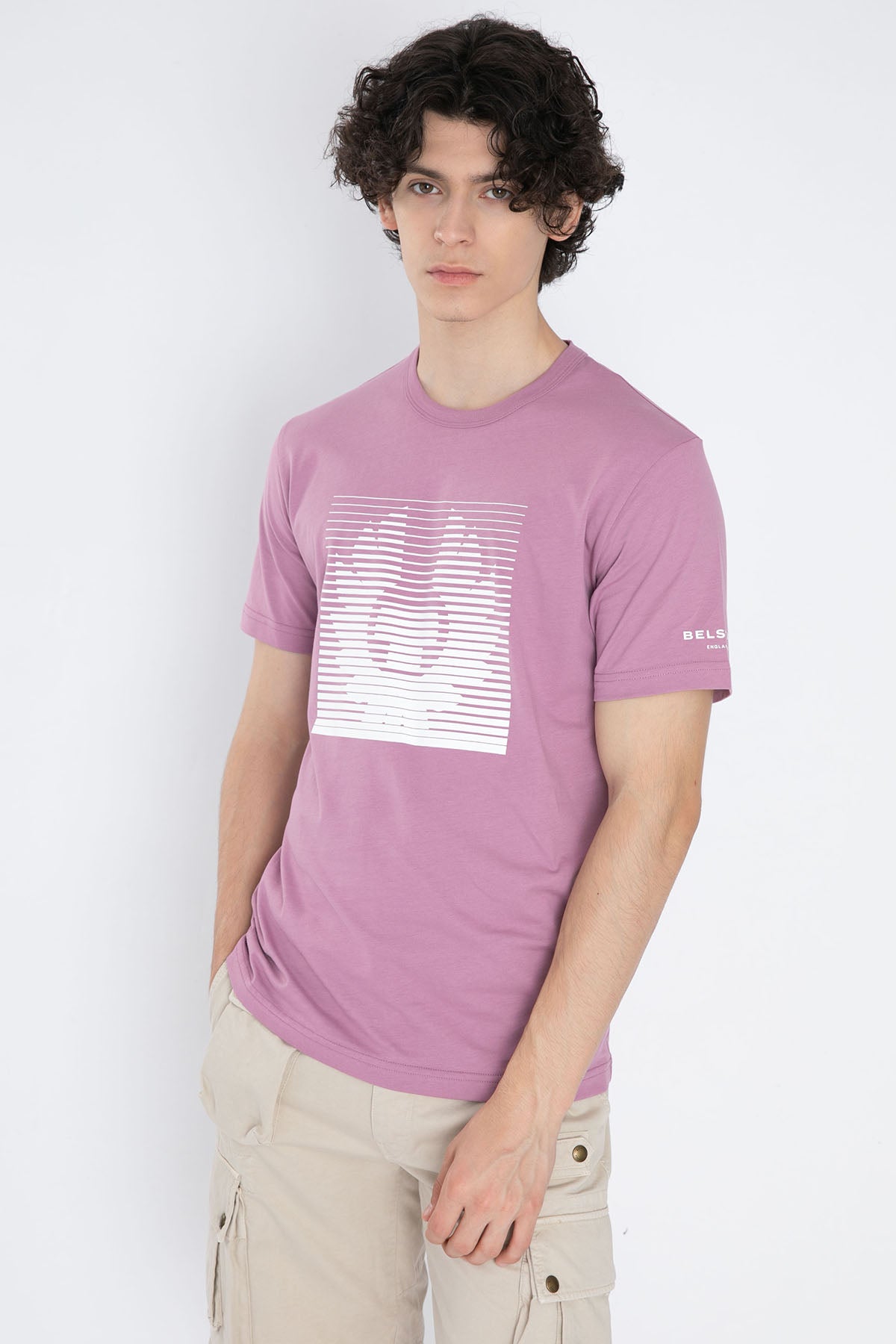 Belstaff Yuvarlak Yaka Logolu T-shirt-Libas Trendy Fashion Store