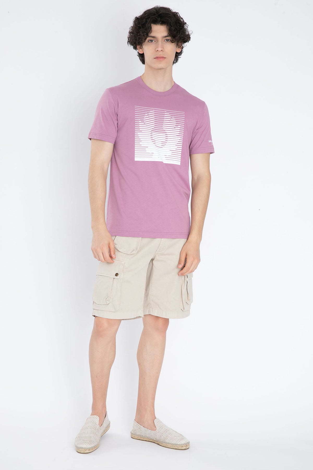 Belstaff Yuvarlak Yaka Logolu T-shirt-Libas Trendy Fashion Store