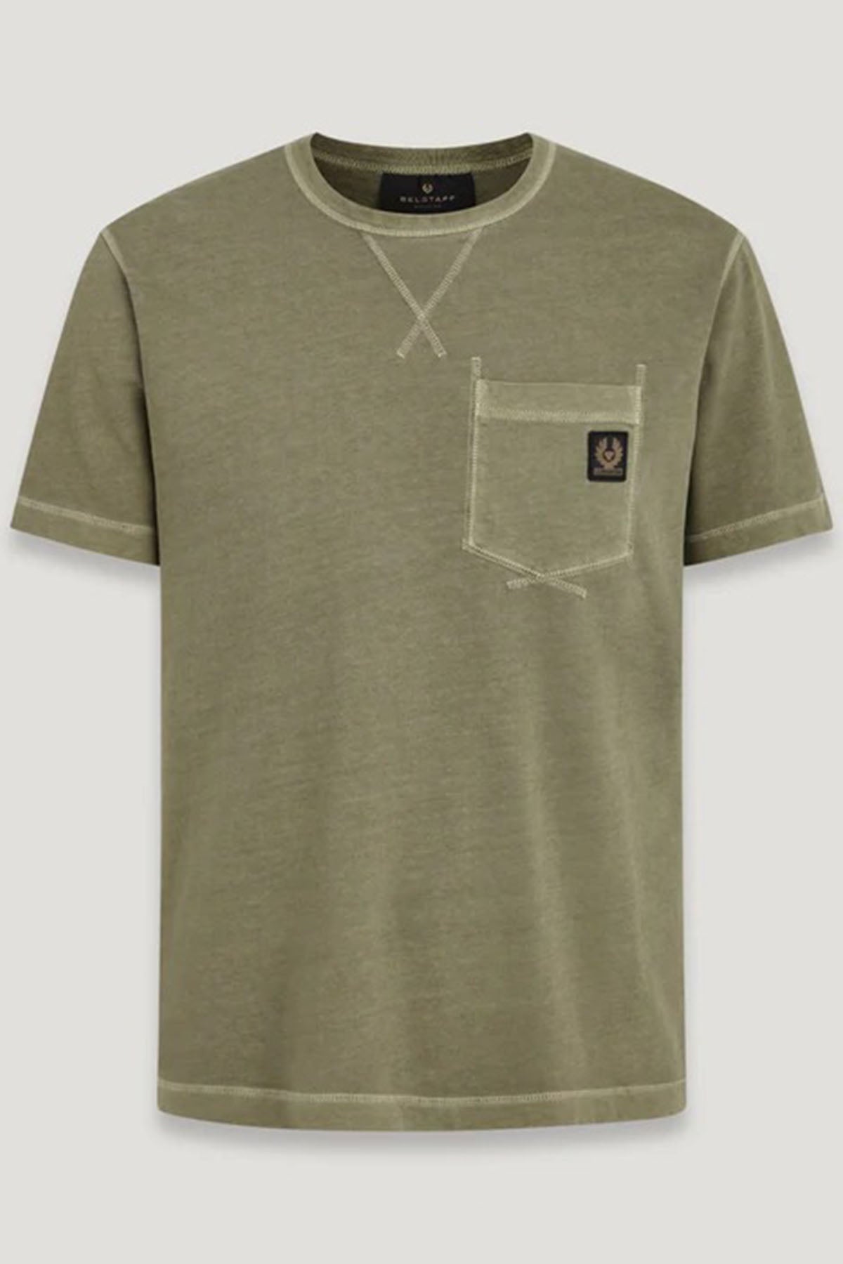 Belstaff Cep Detaylı Yuvarlak Yaka T-shirt-Libas Trendy Fashion Store