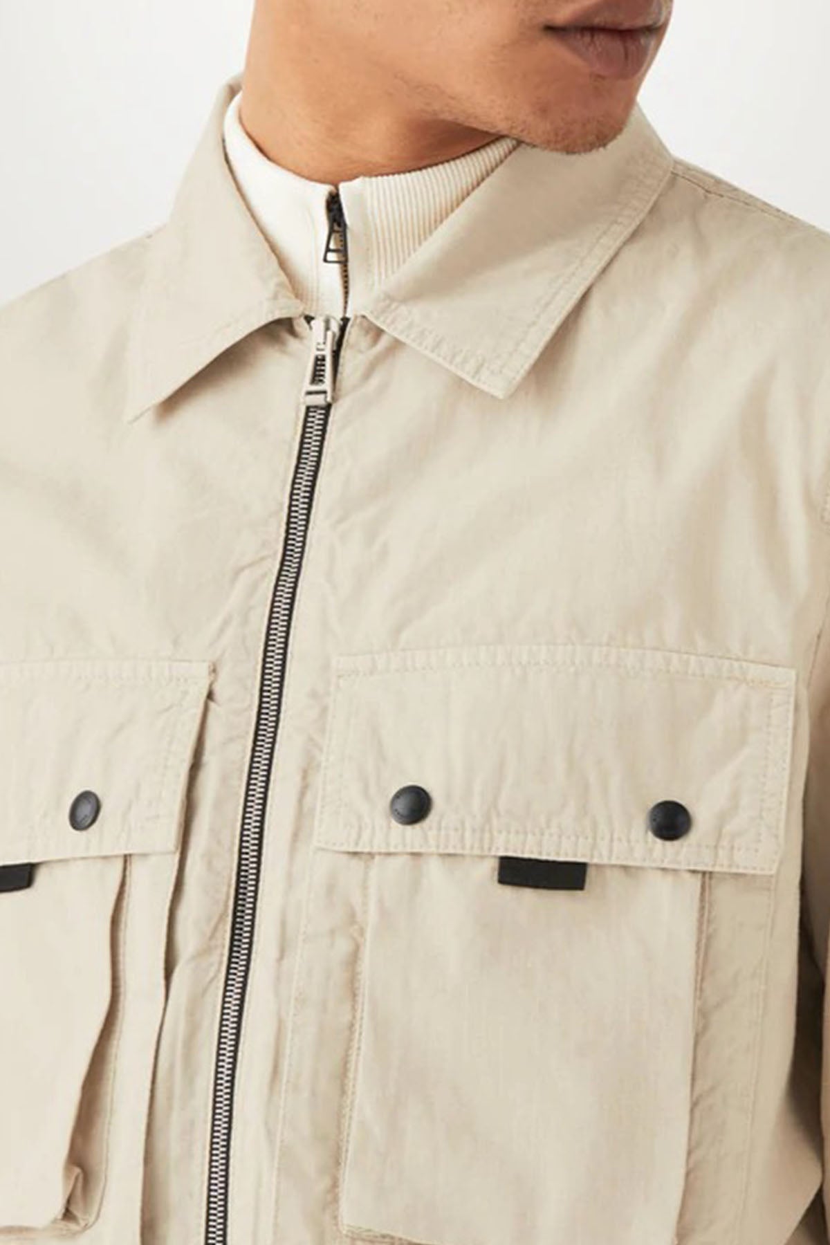 Belstaff Cep Detaylı Fermuarlı Gömlek Ceket-Libas Trendy Fashion Store