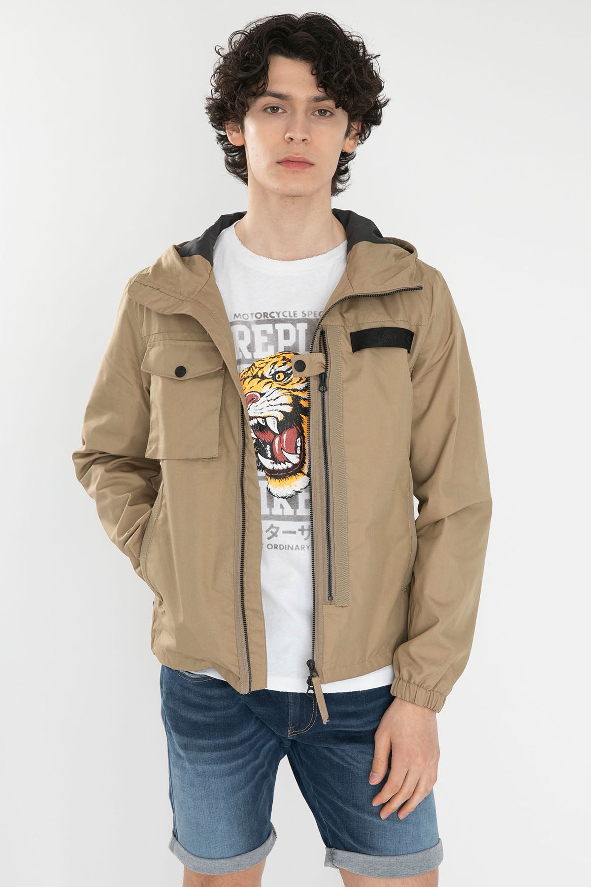 Replay Kapüşonlu Kapaklı Cep Detaylı Mont-Libas Trendy Fashion Store