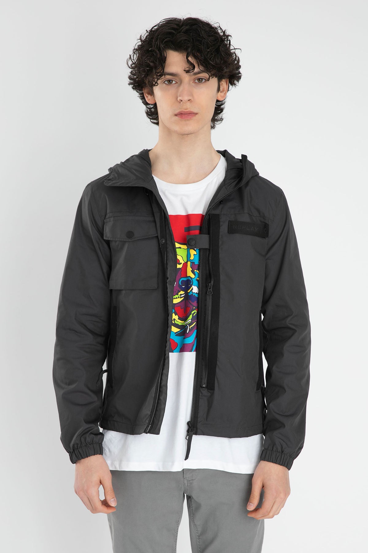 Replay Kapüşonlu Kapaklı Cep Detaylı Mont-Libas Trendy Fashion Store