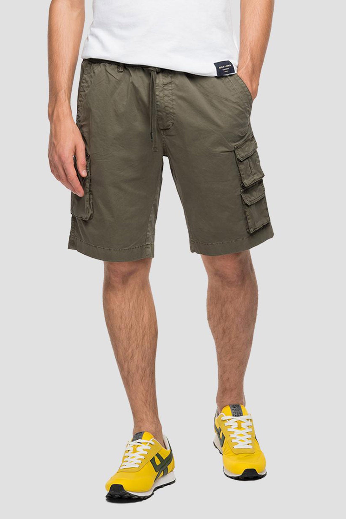 Replay Beli Lastikli Kargo Cepli Streç Şort-Libas Trendy Fashion Store