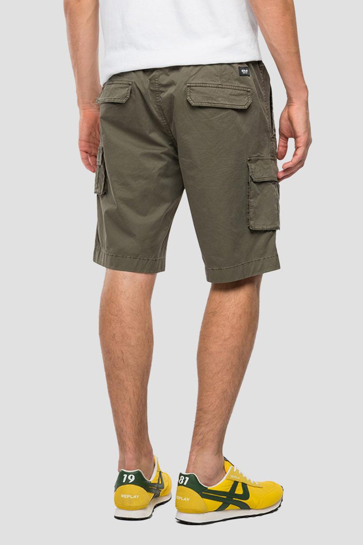 Replay Beli Lastikli Kargo Cepli Streç Şort-Libas Trendy Fashion Store